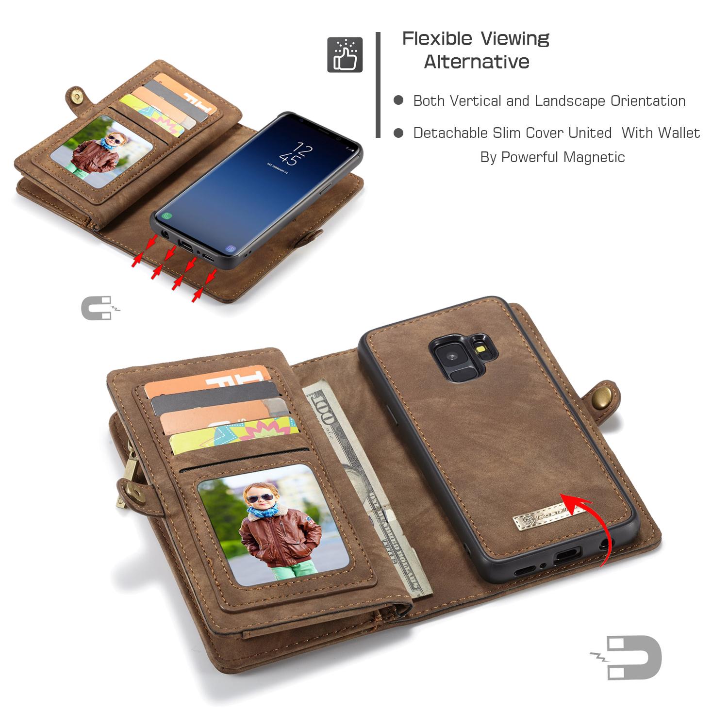 Multi-slot Mobiltaske Samsung Galaxy S9 Brun