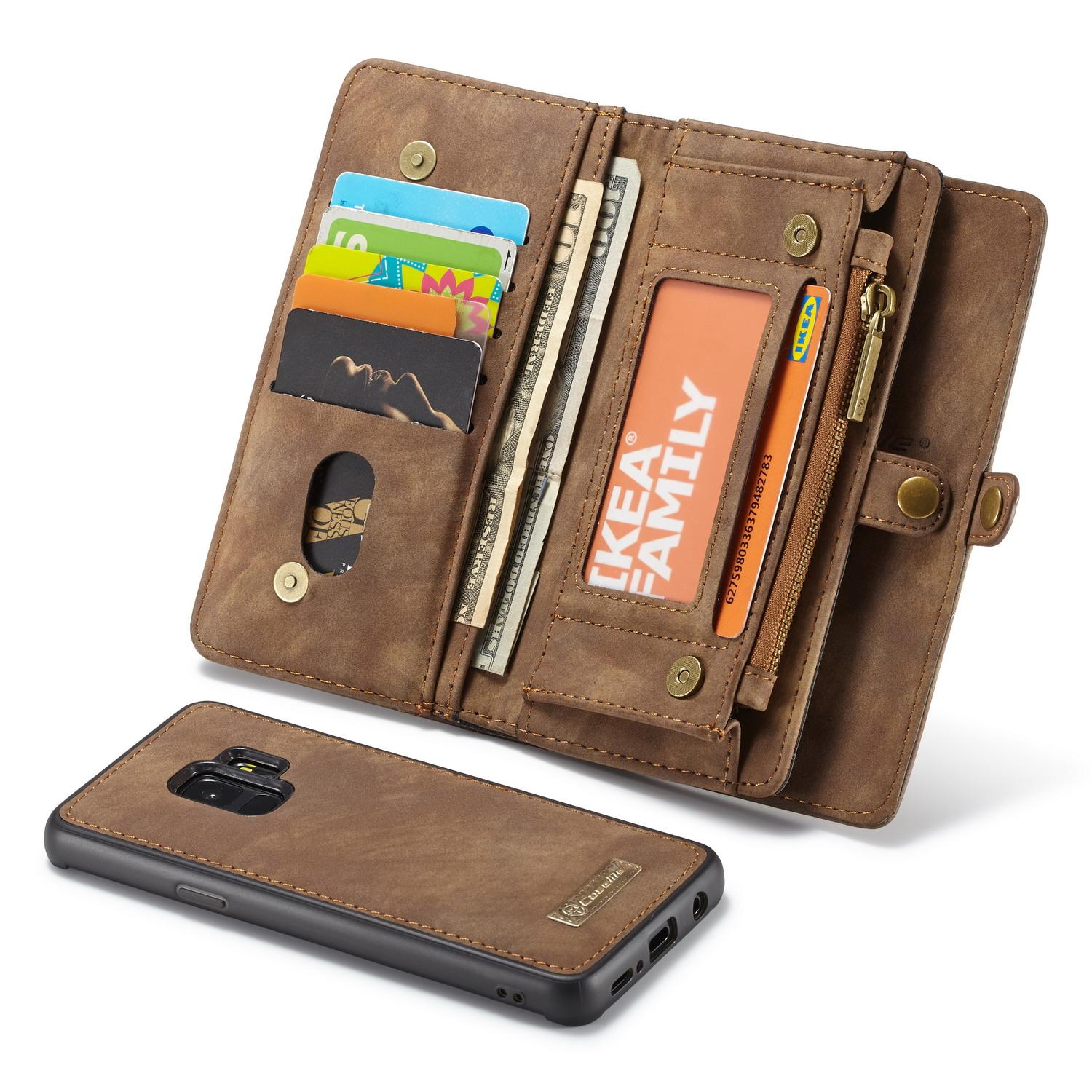 Multi-slot Mobiltaske Samsung Galaxy S9 Brun
