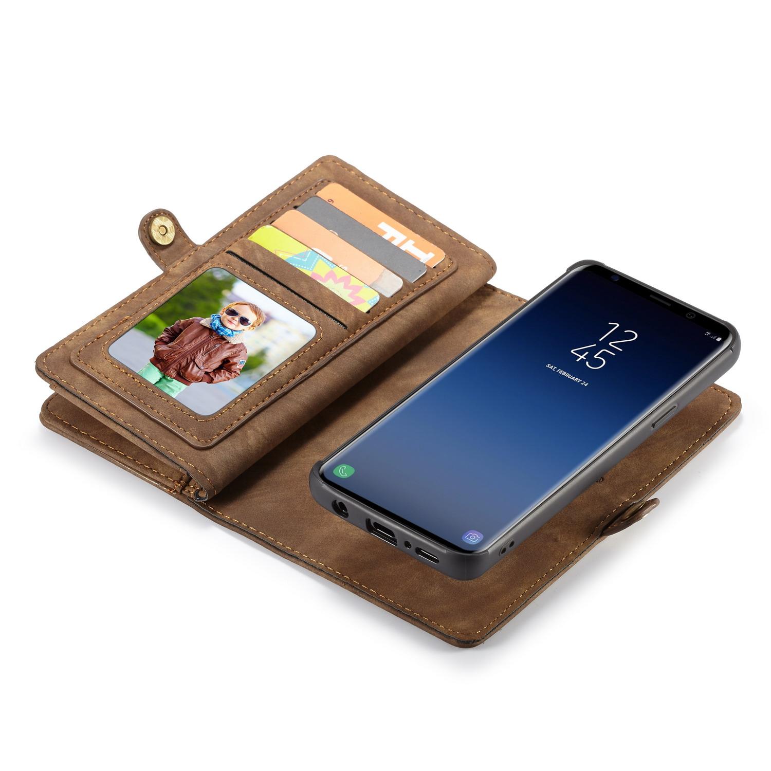 Multi-slot Mobiltaske Samsung Galaxy S9 Brun