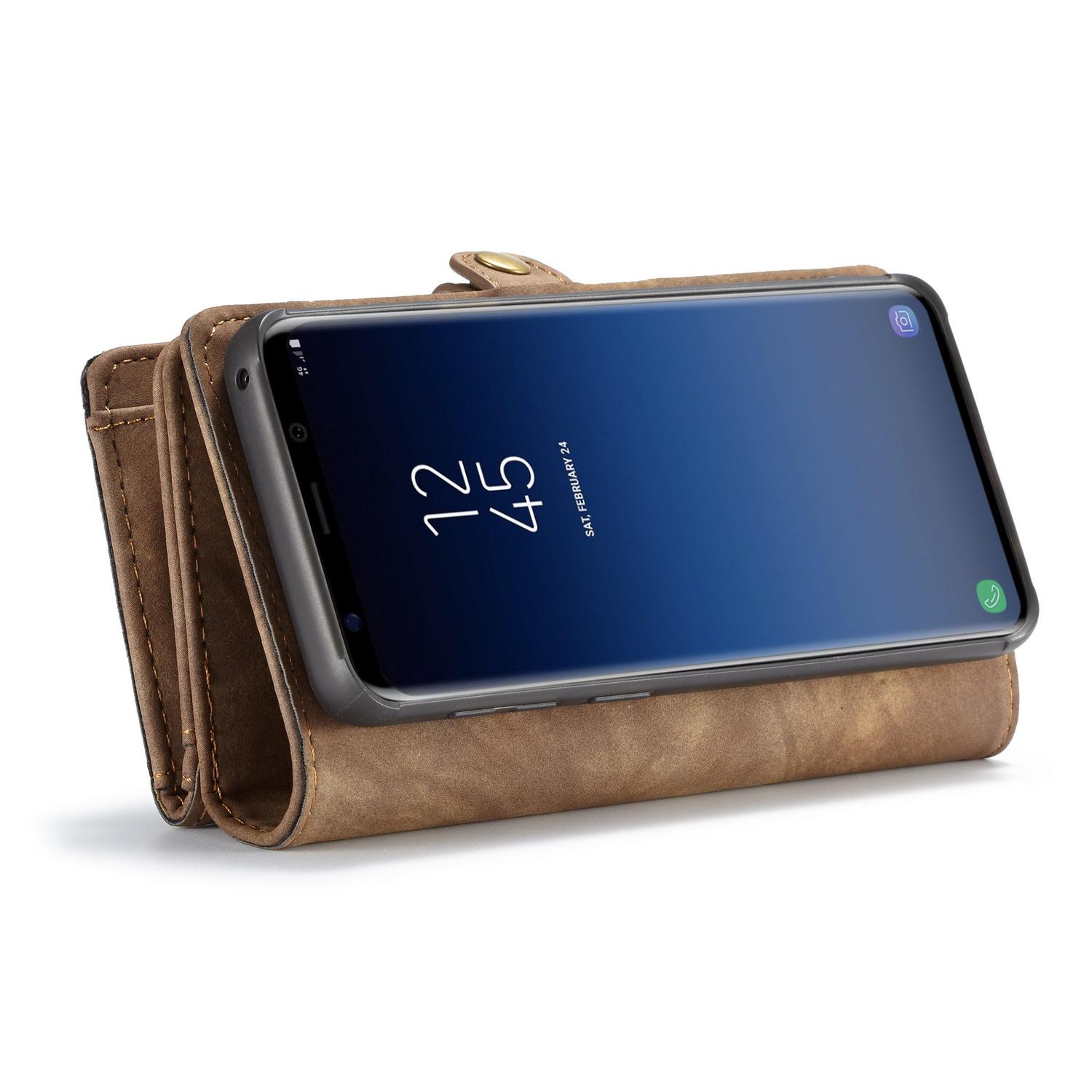 Multi-slot Mobiltaske Samsung Galaxy S9 brun