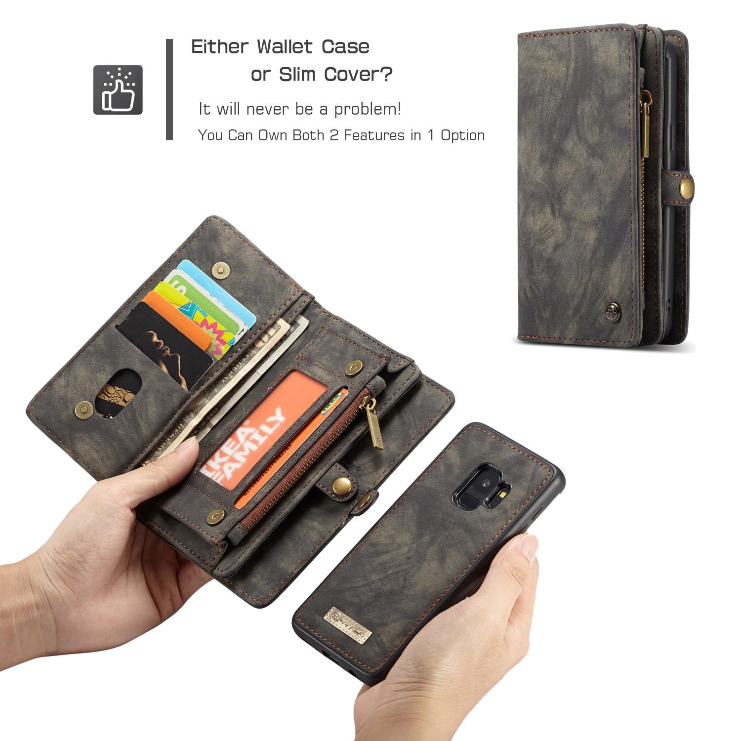 Multi-slot Mobiltaske Samsung Galaxy S9 grå