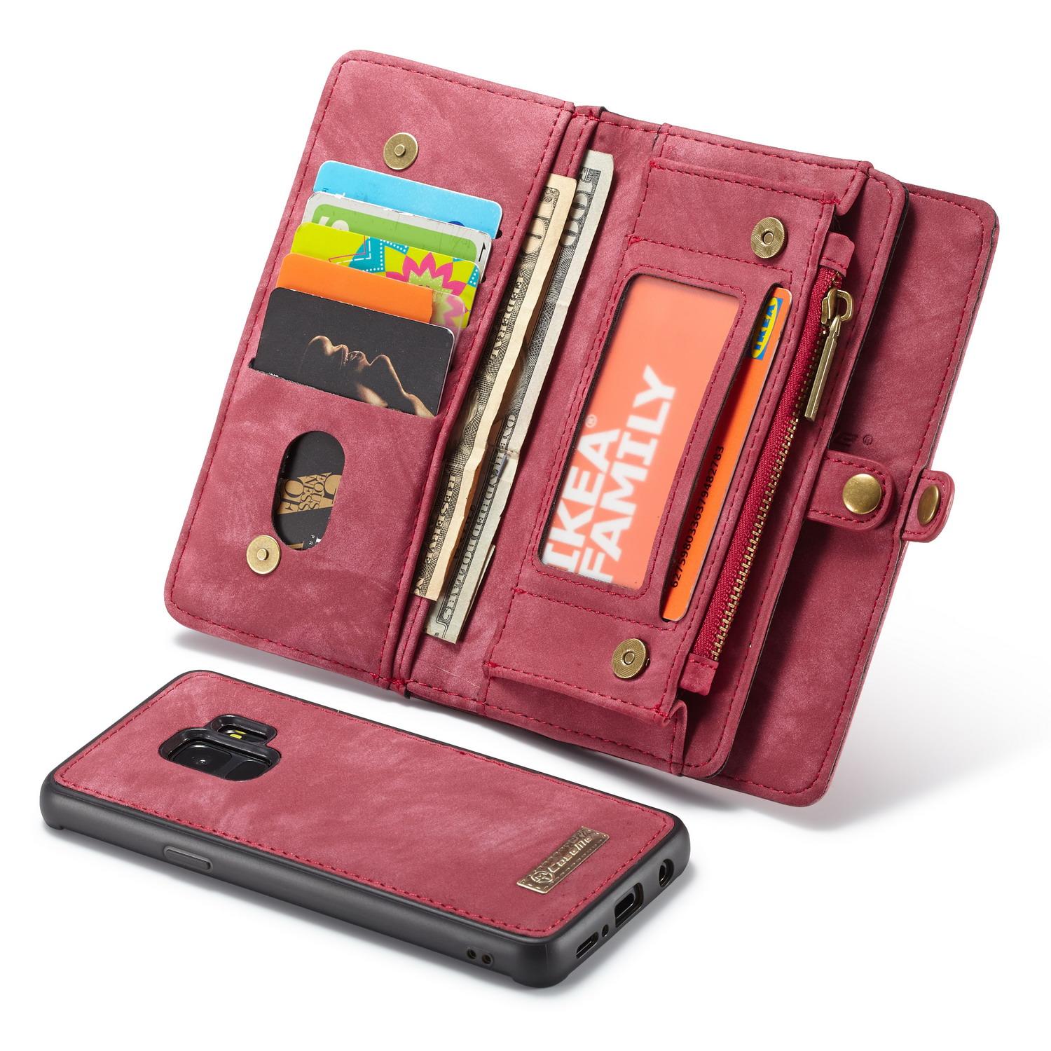 Multi-slot Mobiltaske Samsung Galaxy S9 Rød