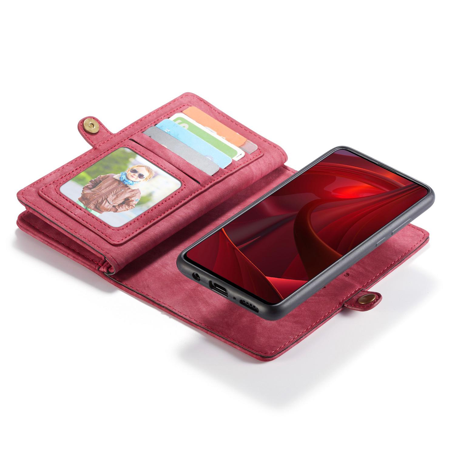 Multi-slot Mobiltaske Samsung Galaxy A51 Rød