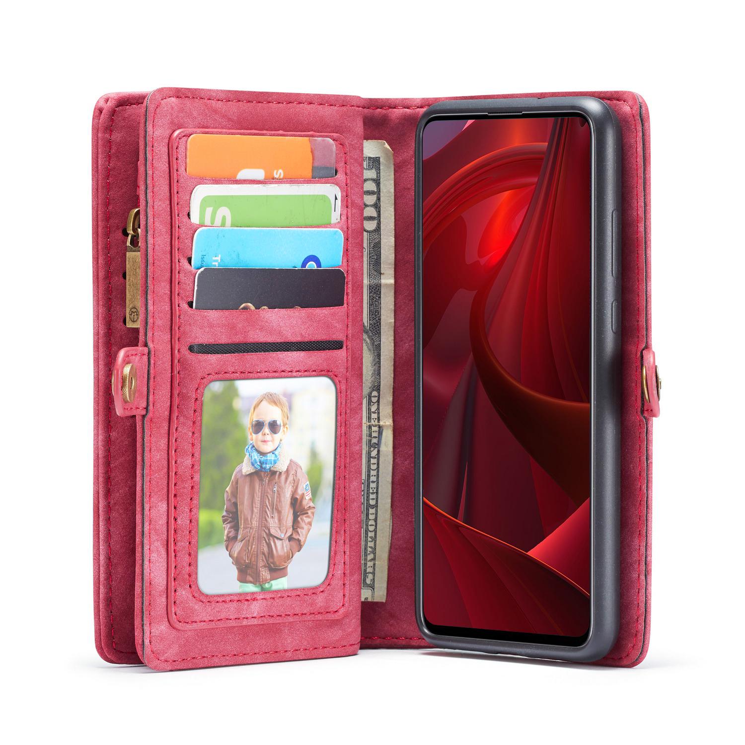 Multi-slot Mobiltaske Samsung Galaxy A51 Rød