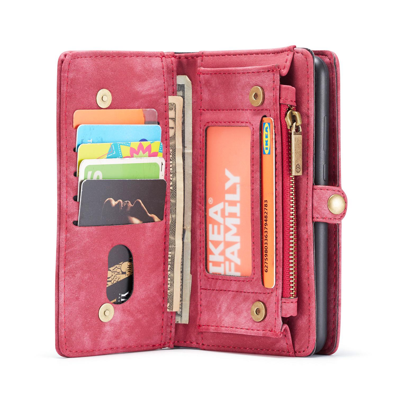 Multi-slot Mobiltaske Samsung Galaxy A51 Rød