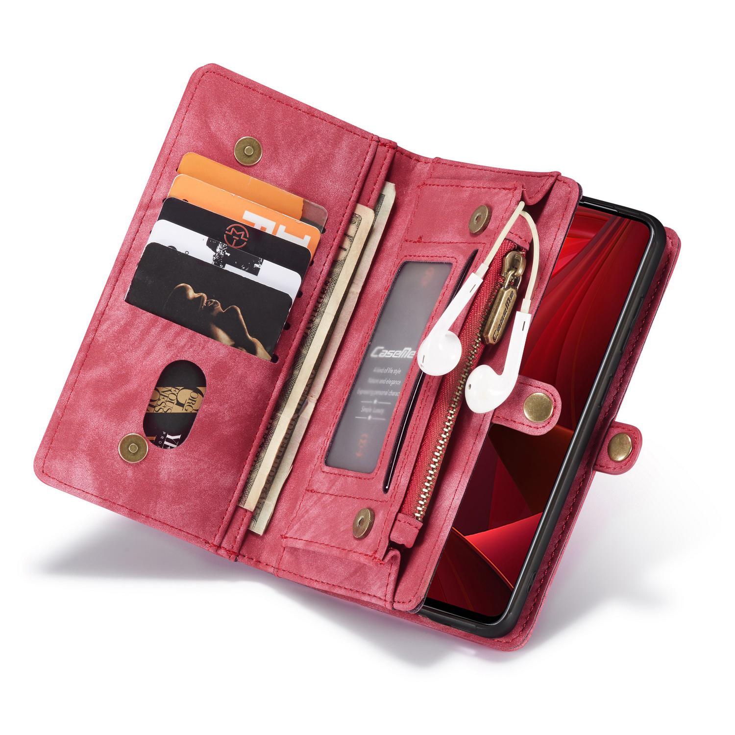 Multi-slot Mobiltaske Samsung Galaxy A51 Rød