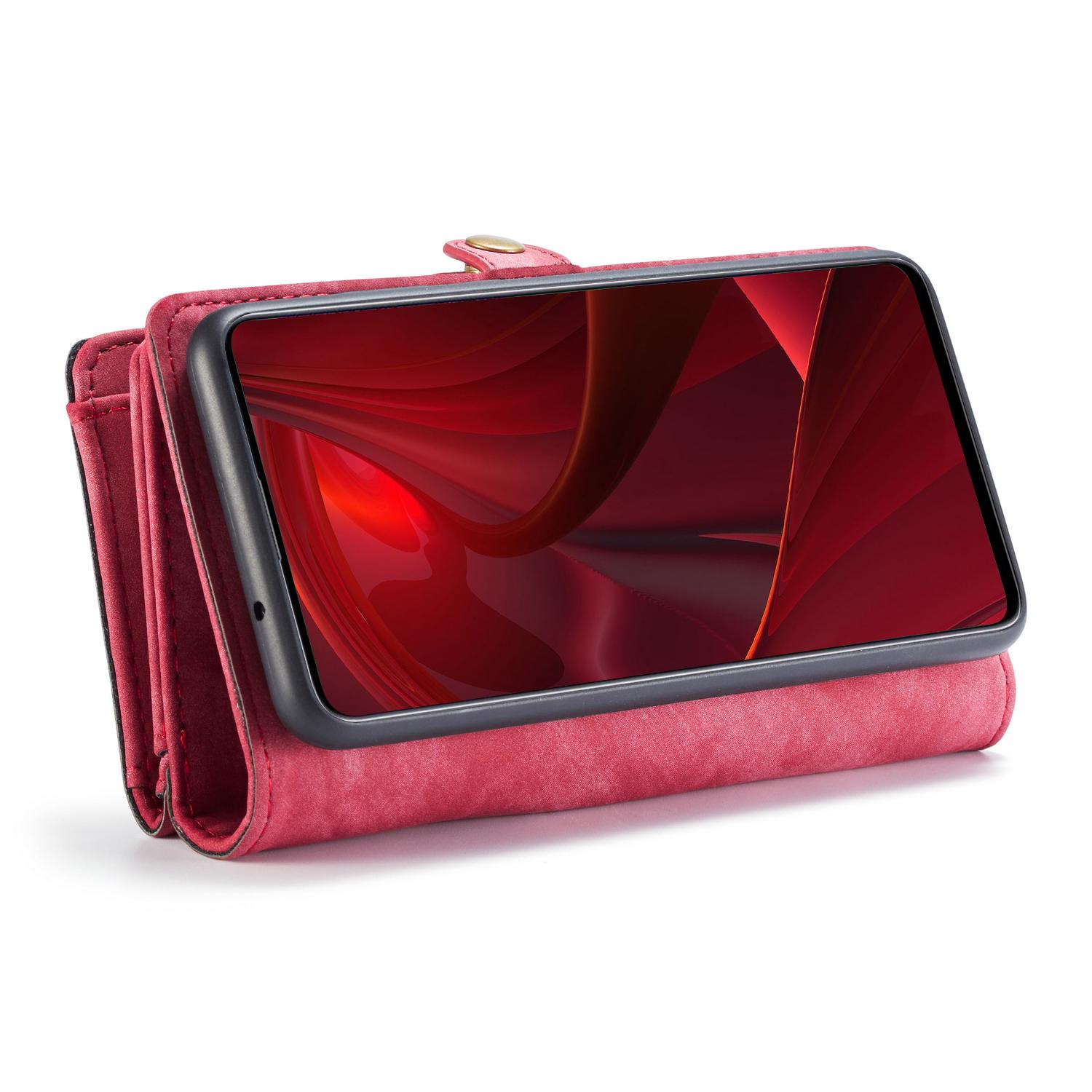 Multi-slot Mobiltaske Galaxy A51 rød