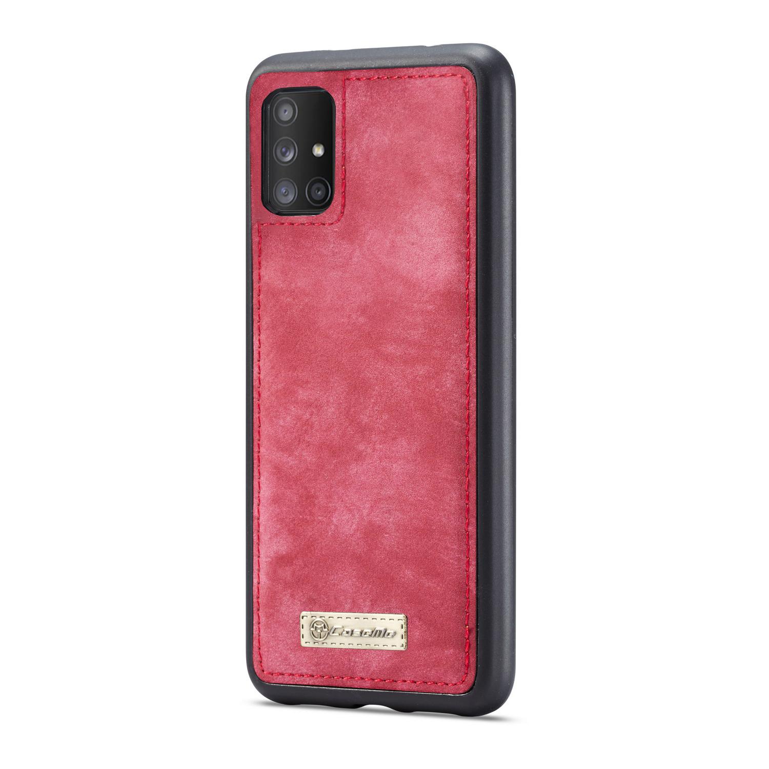 Multi-slot Mobiltaske Samsung Galaxy A51 Rød