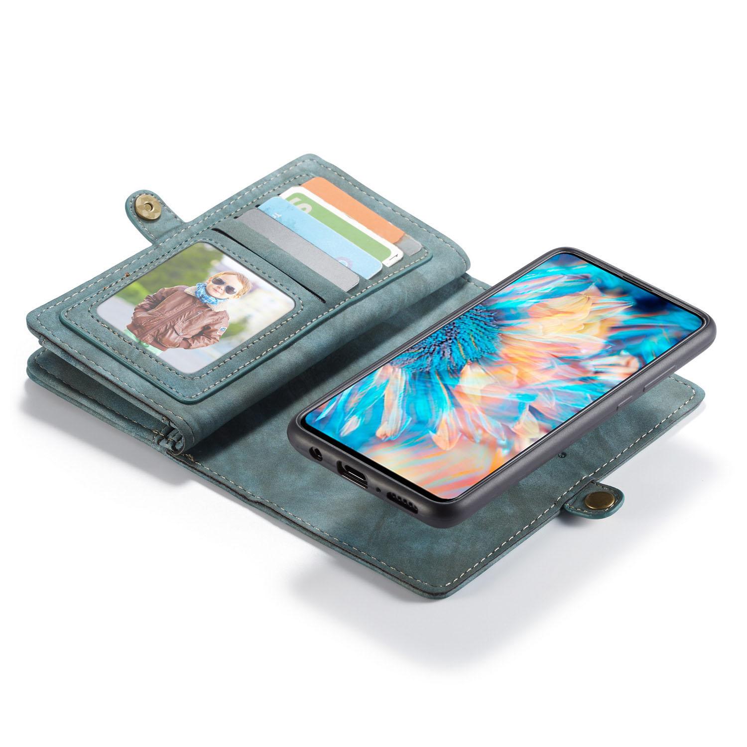 Multi-slot Mobiltaske Samsung Galaxy A71 Blå