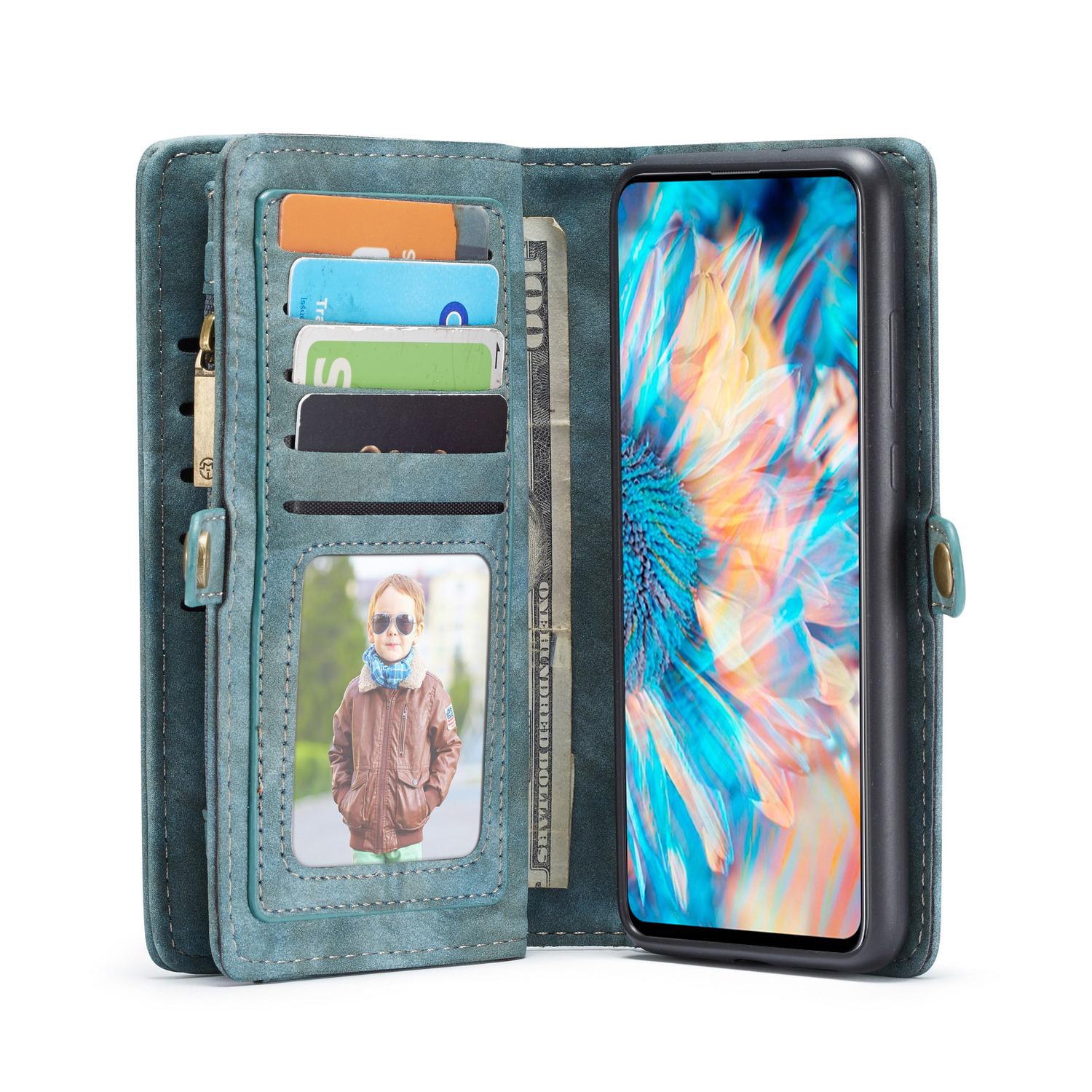 Multi-slot Mobiltaske Samsung Galaxy A71 Blå