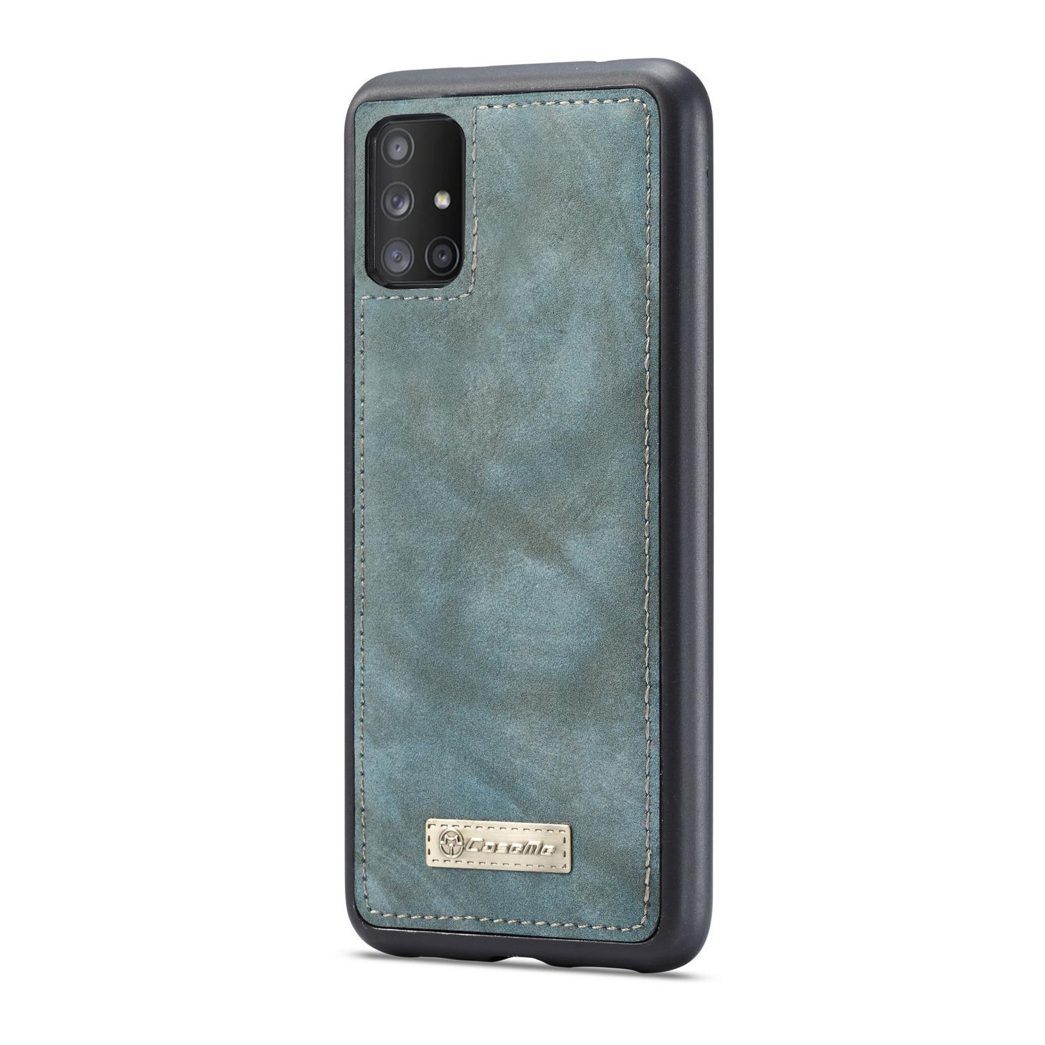Multi-slot Mobiltaske Samsung Galaxy A71 Blå
