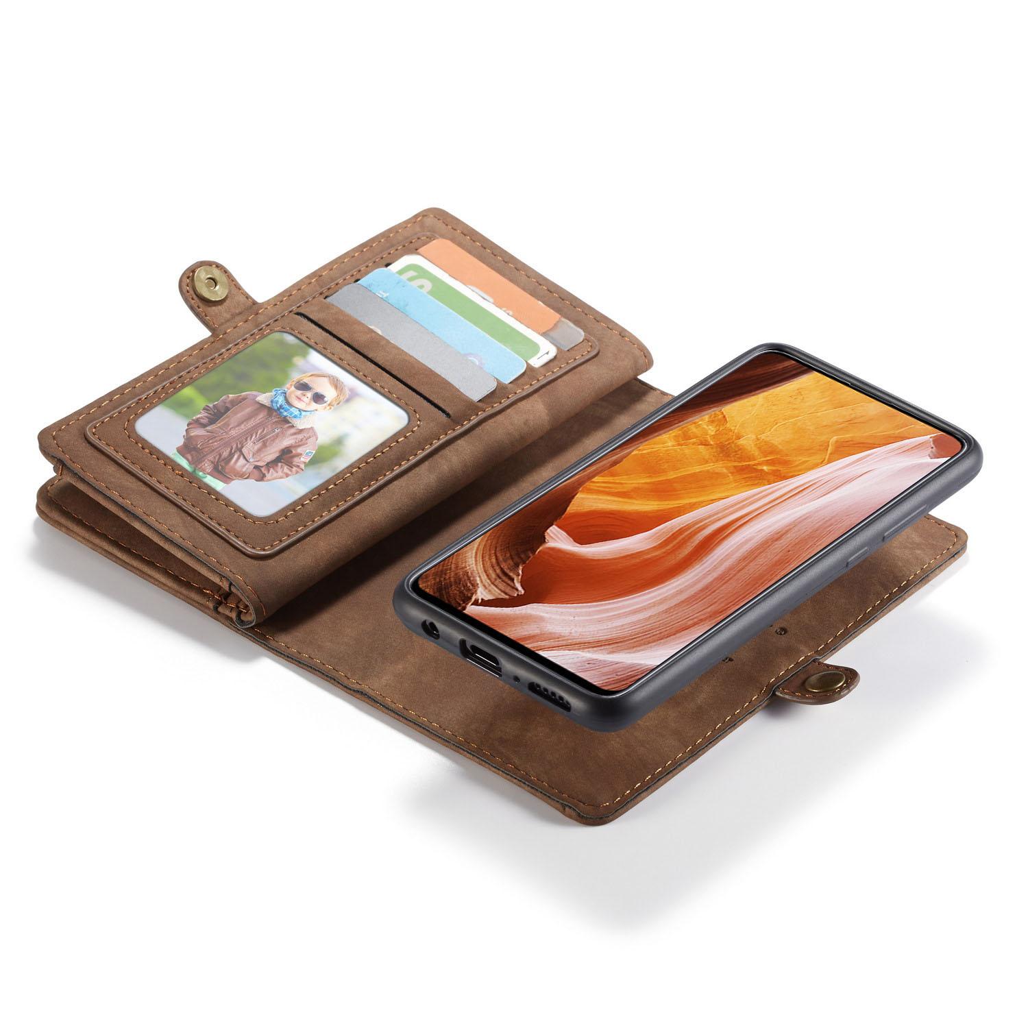 Multi-slot Mobiltaske Samsung Galaxy A71 Brun