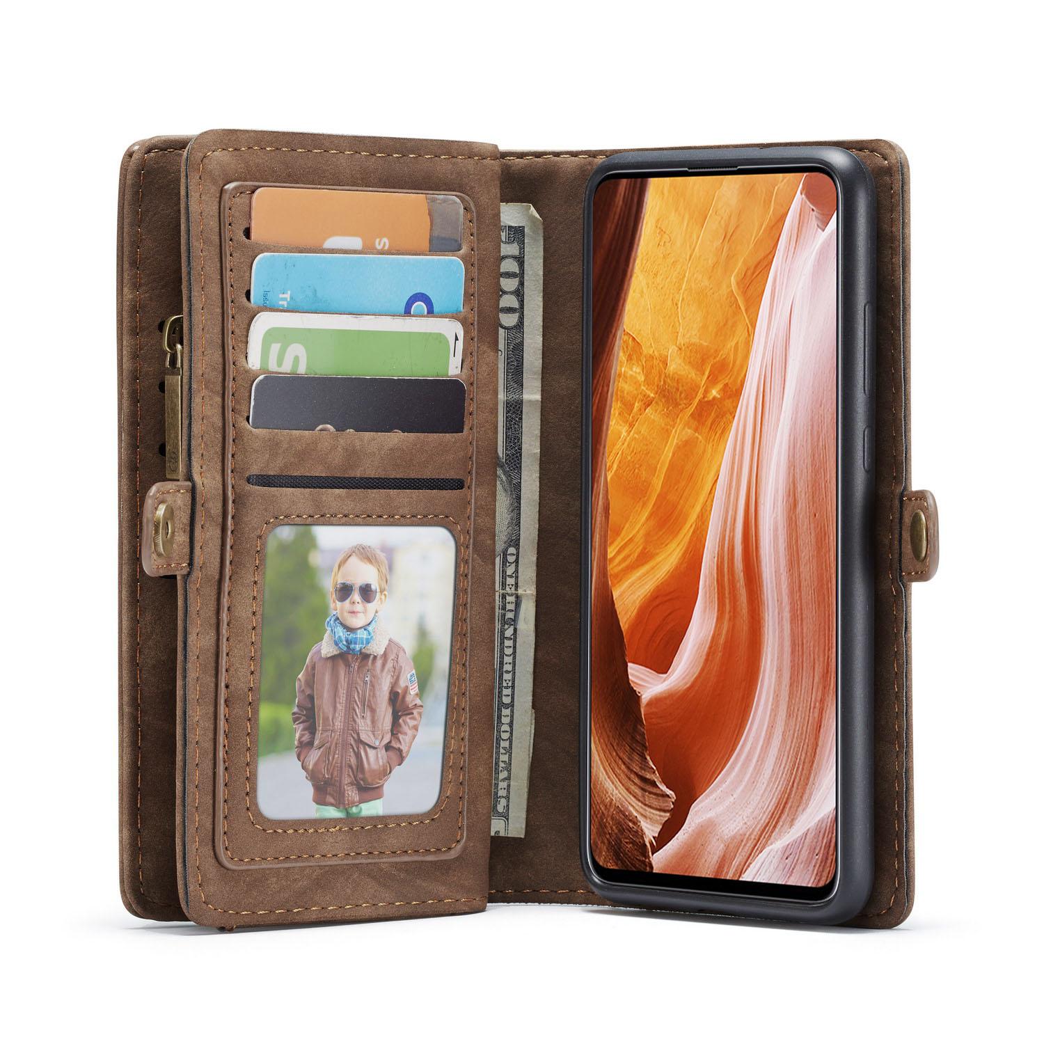 Multi-slot Mobiltaske Samsung Galaxy A71 Brun