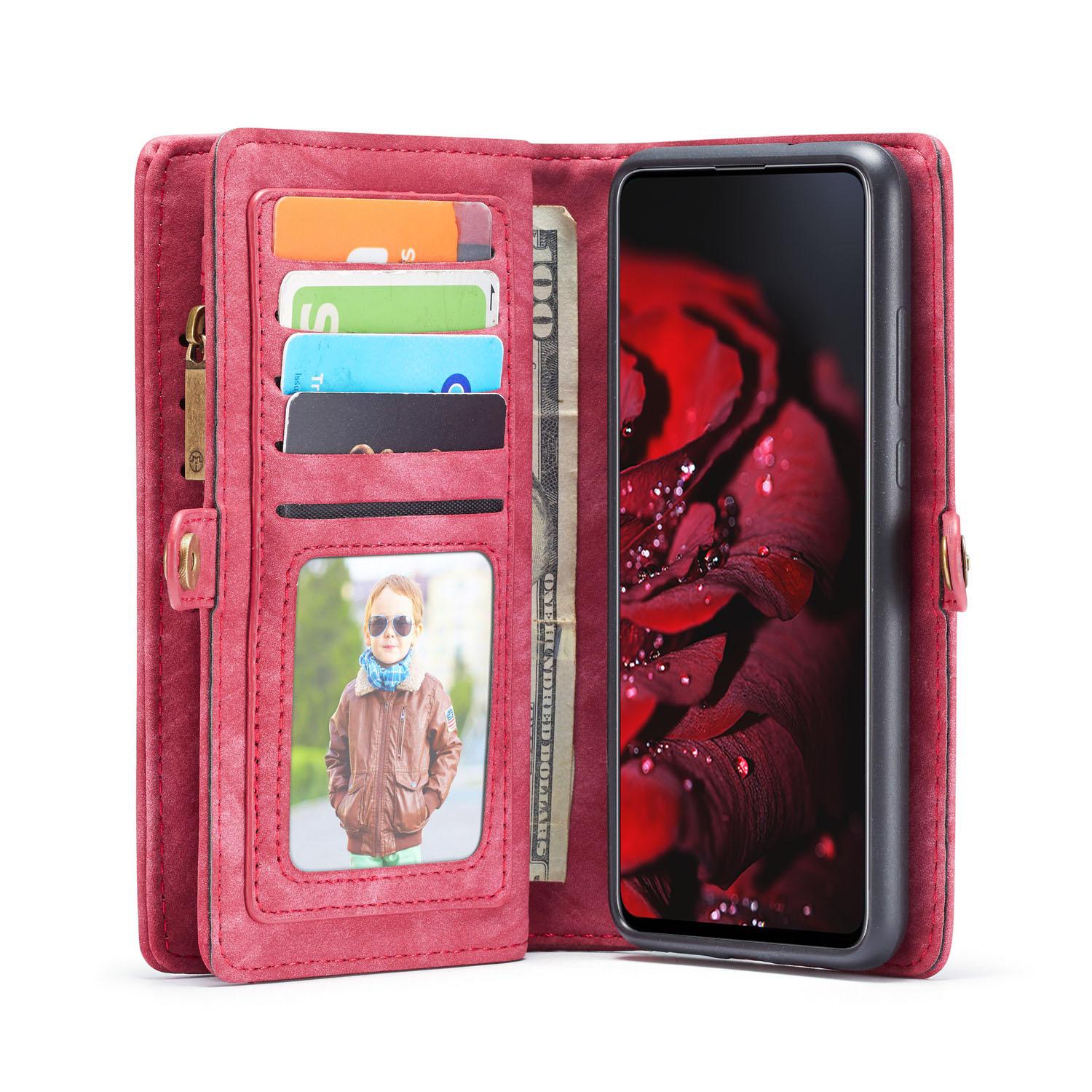 Multi-slot Mobiltaske Samsung Galaxy A71 Rød
