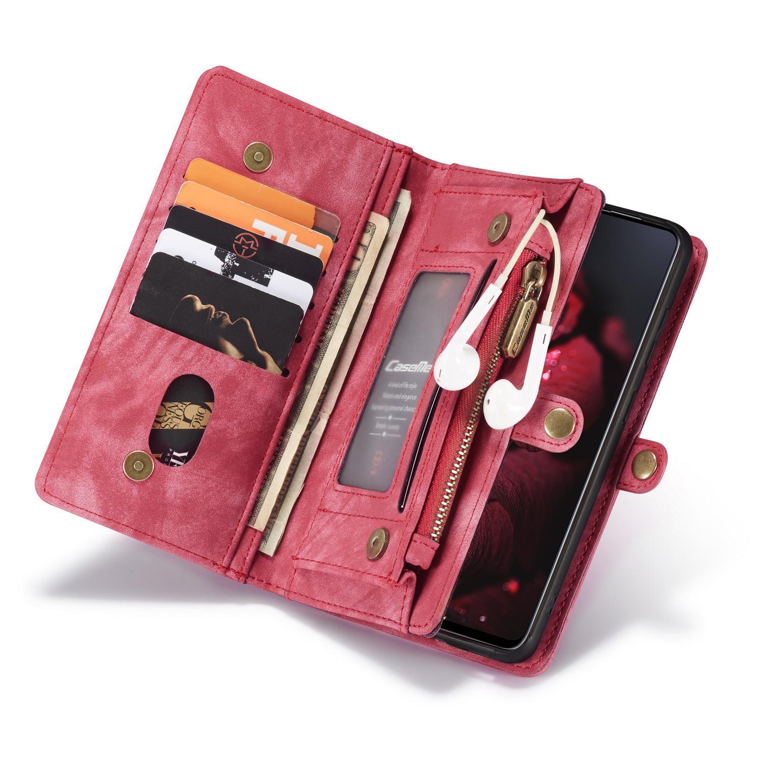 Multi-slot Mobiltaske Samsung Galaxy A71 Rød