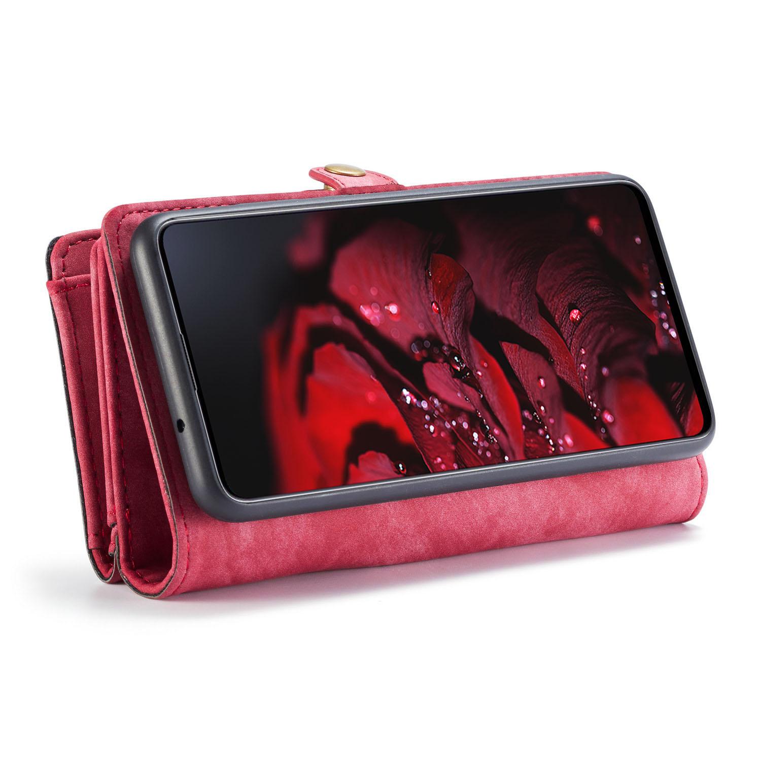 Multi-slot Mobiltaske Galaxy A71 rød