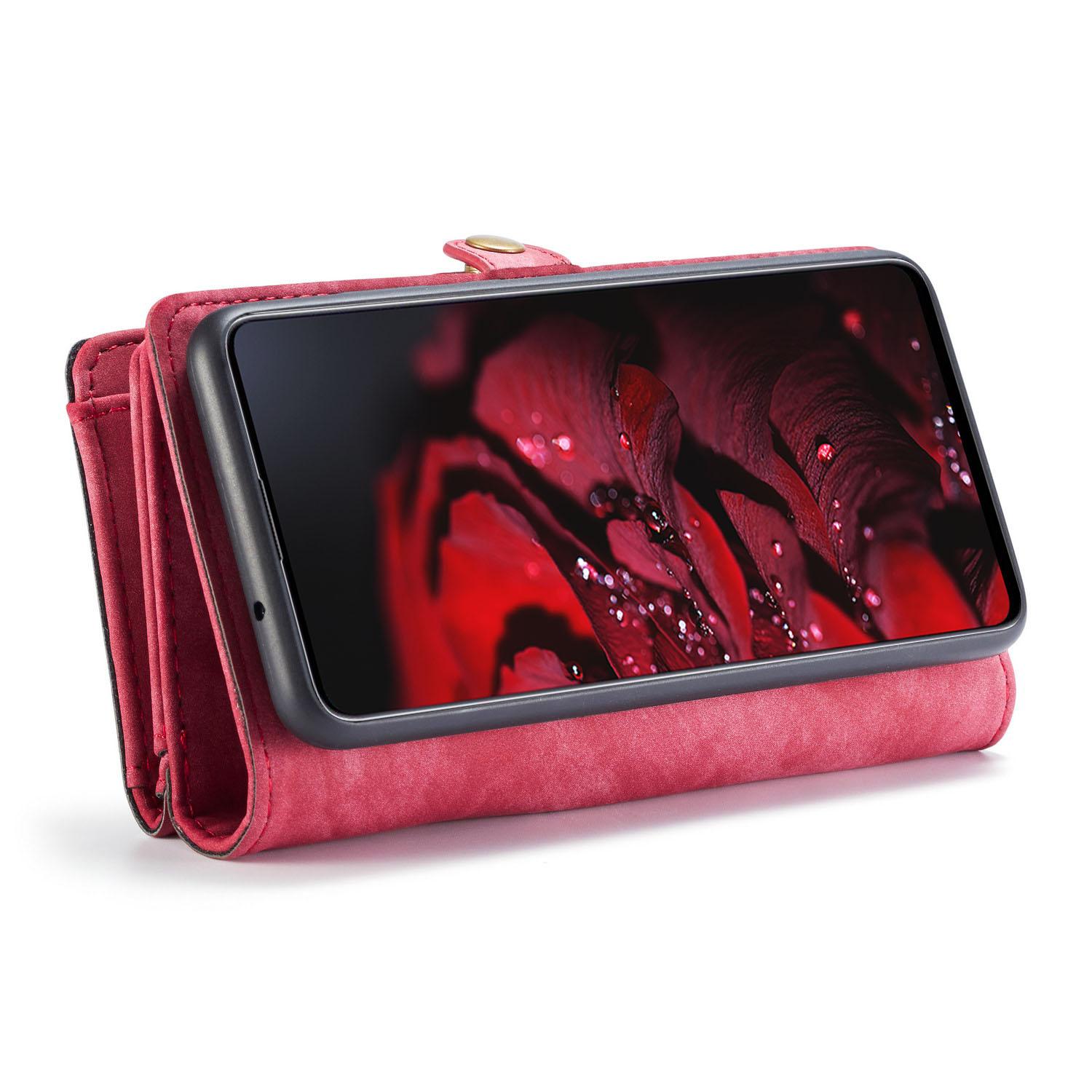 Multi-slot Mobiltaske Samsung Galaxy A71 Rød