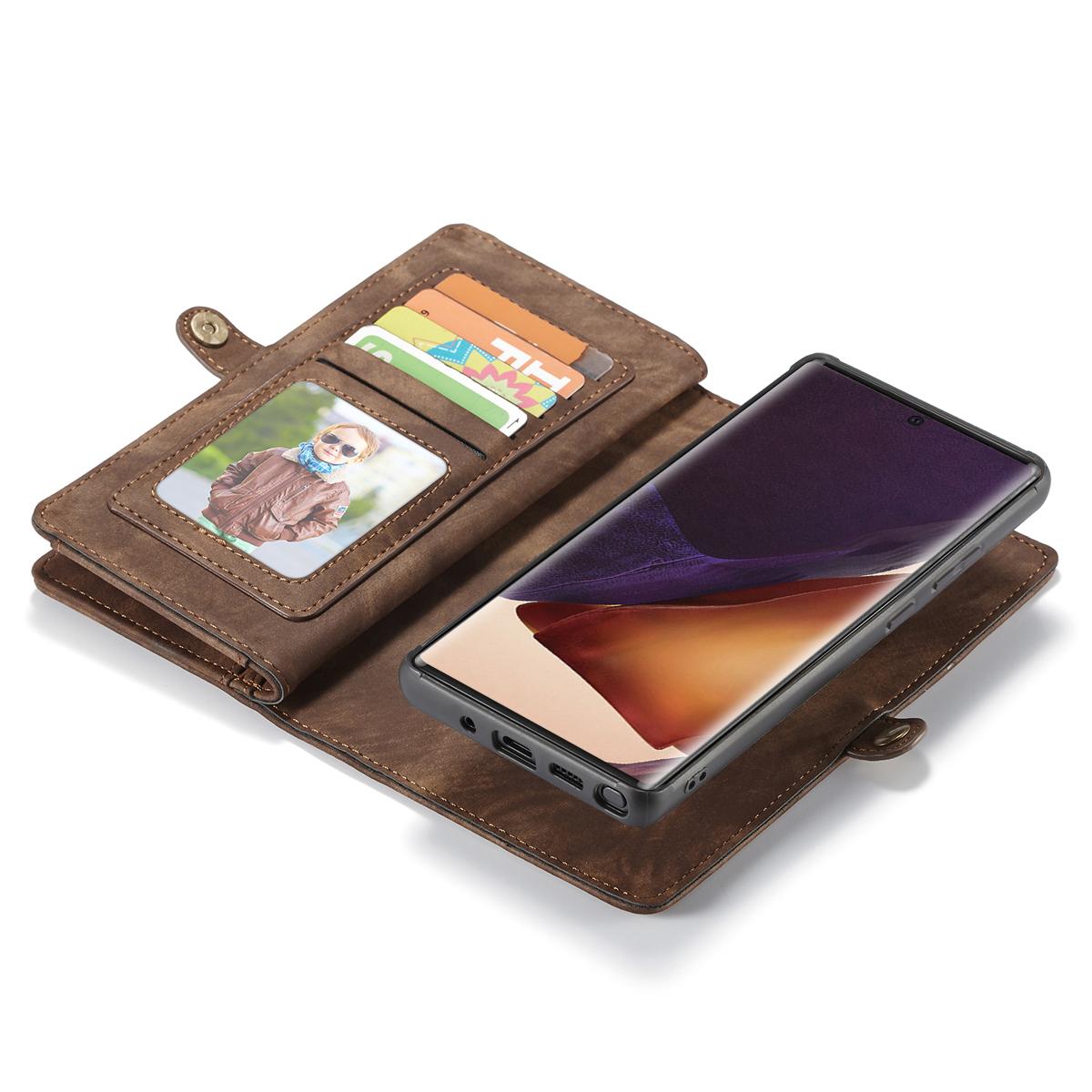 Multi-slot Mobiltaske Galaxy Note 20 Ultra brun