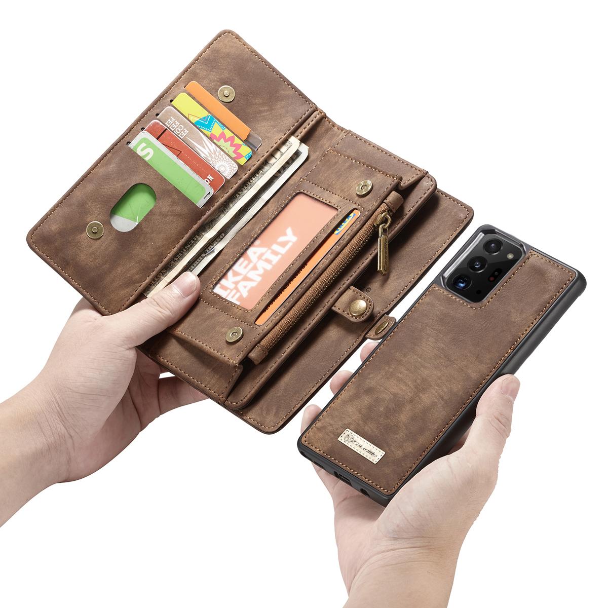 Multi-slot Mobiltaske Galaxy Note 20 Ultra brun