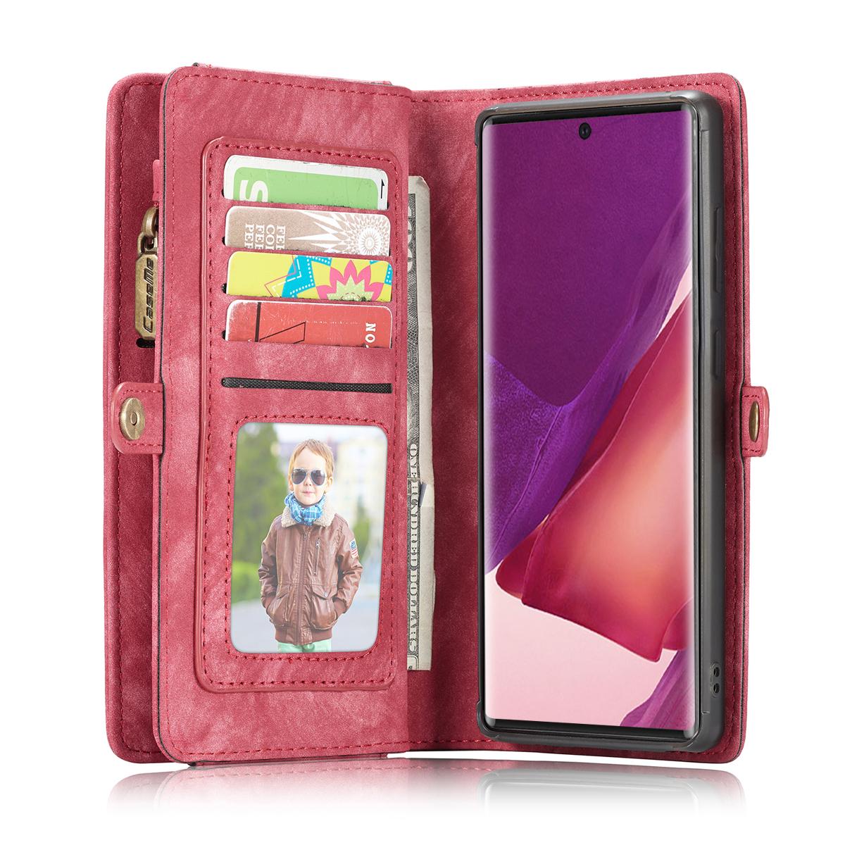 Multi-slot Mobiltaske Galaxy Note 20 Ultra rød