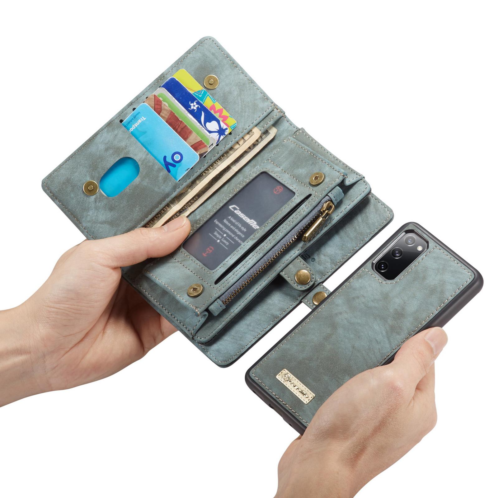 Multi-slot Mobiltaske Galaxy S20 FE blå