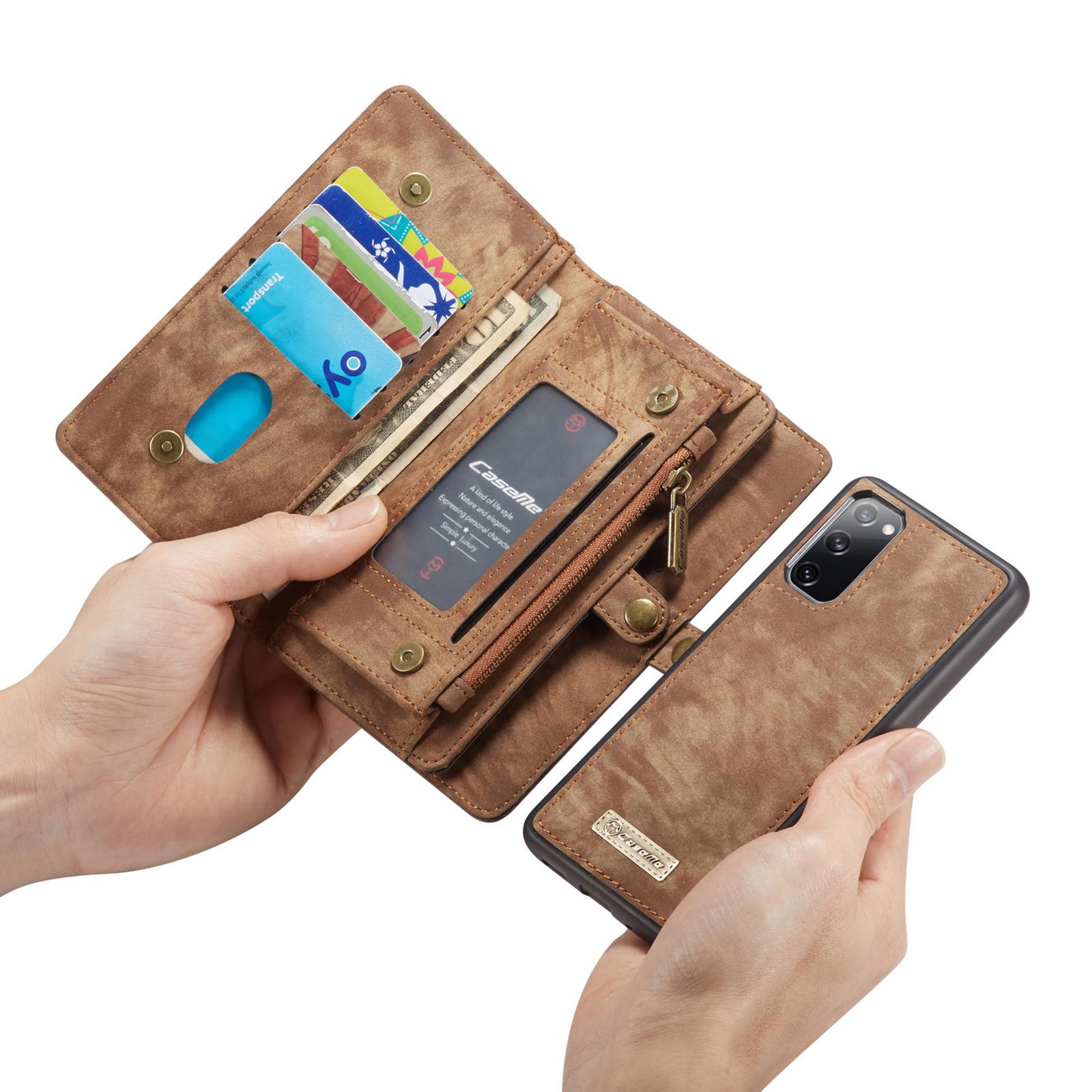 Multi-slot Mobiltaske Galaxy S20 FE brun