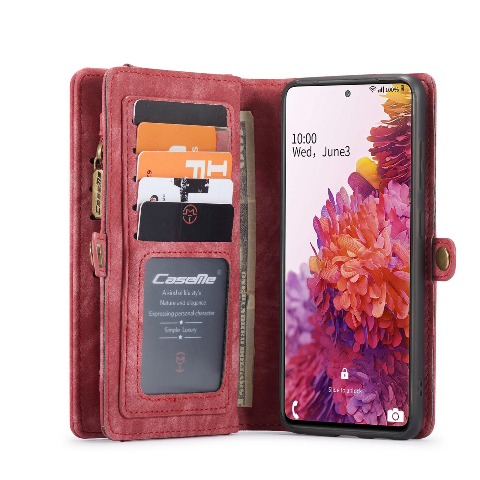Multi-slot Mobiltaske Galaxy S20 FE rød