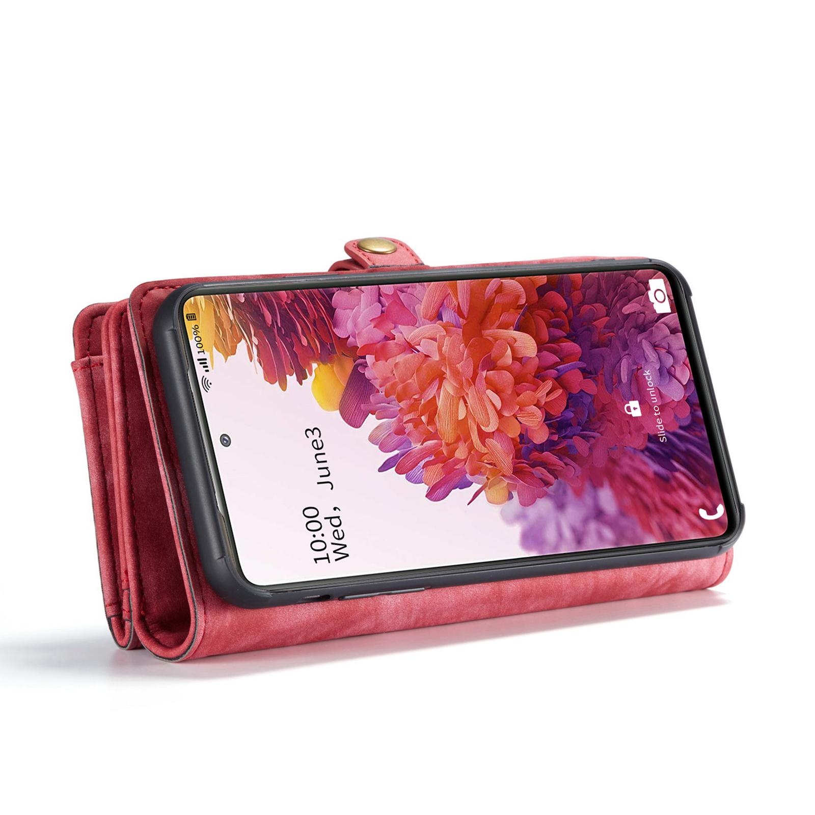 Multi-slot Mobiltaske Galaxy S20 FE rød