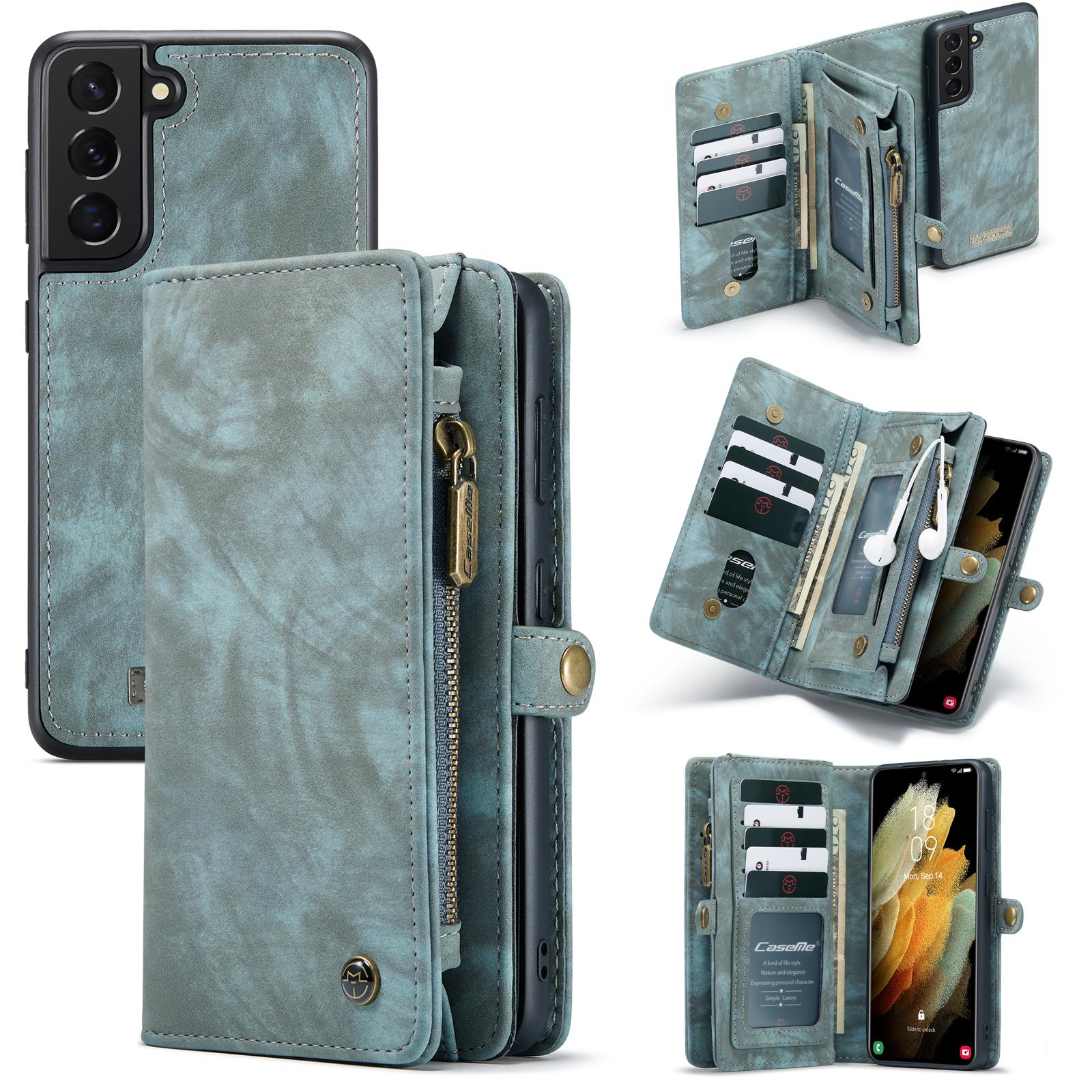 Multi-slot Mobiltaske Samsung Galaxy S21 Plus Blå