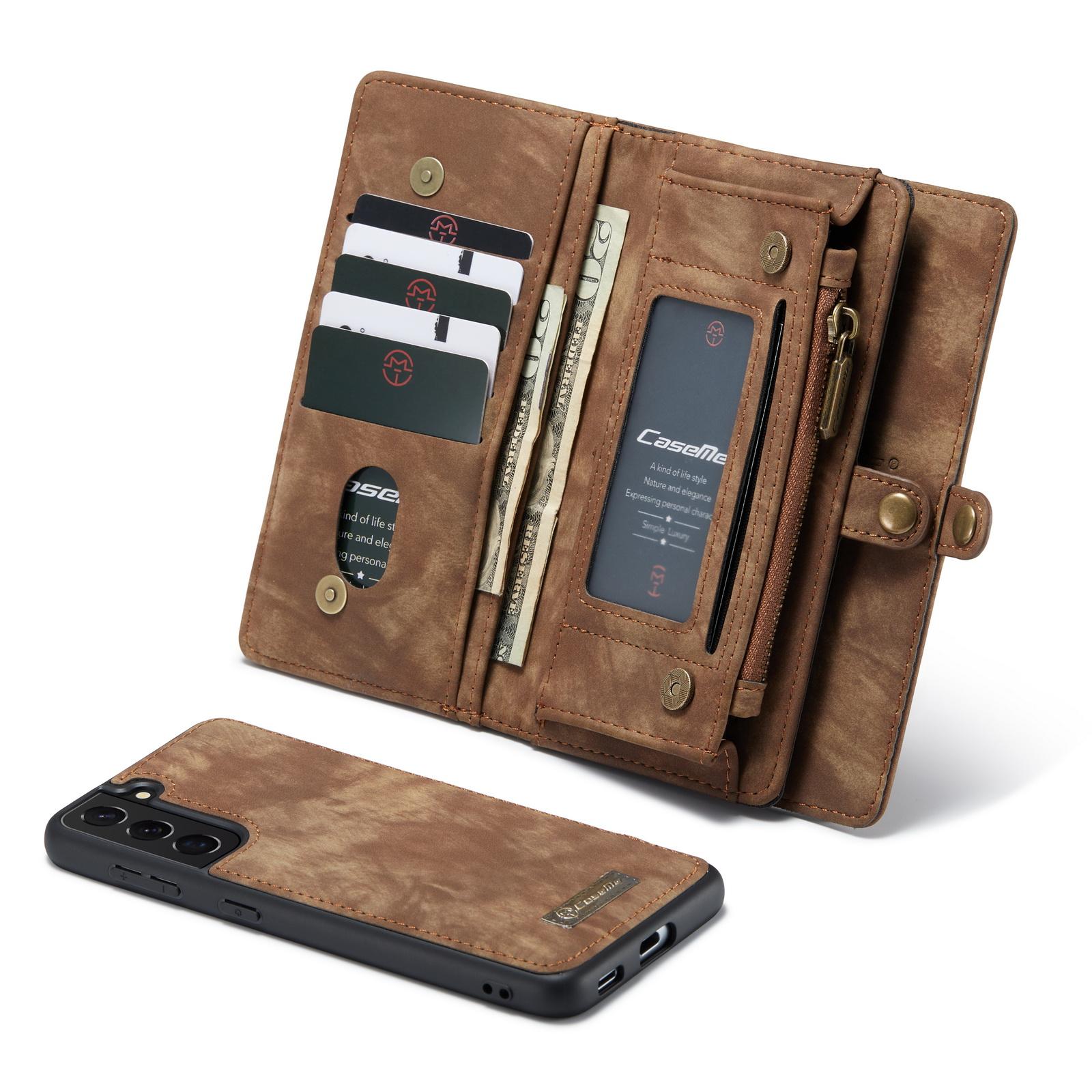 Multi-slot Mobiltaske Samsung Galaxy S21 Plus Brun