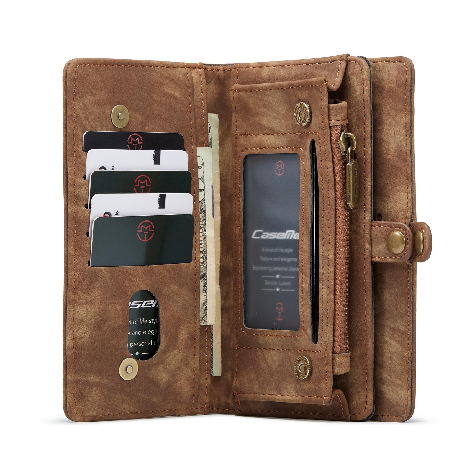 Multi-slot Mobiltaske Samsung Galaxy S21 Plus Brun