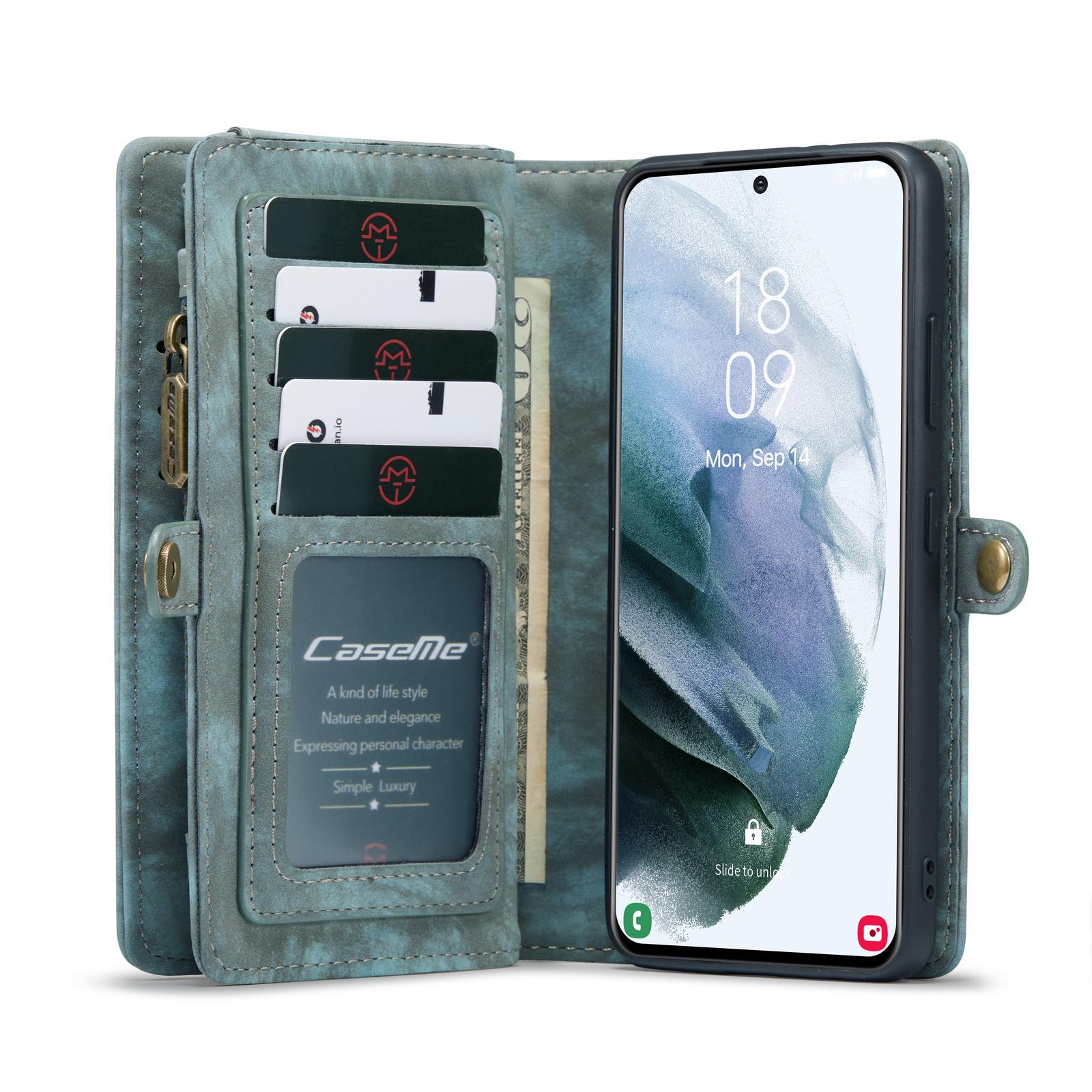 Multi-slot Mobiltaske Samsung Galaxy S21 Ultra Blå