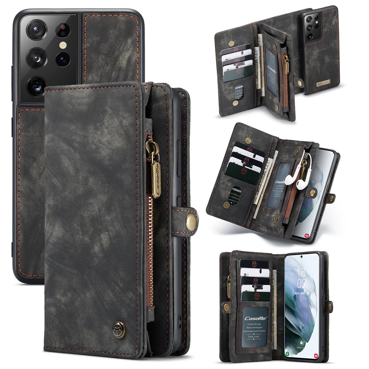 Multi-slot Mobiltaske Samsung Galaxy S21 Ultra Grå