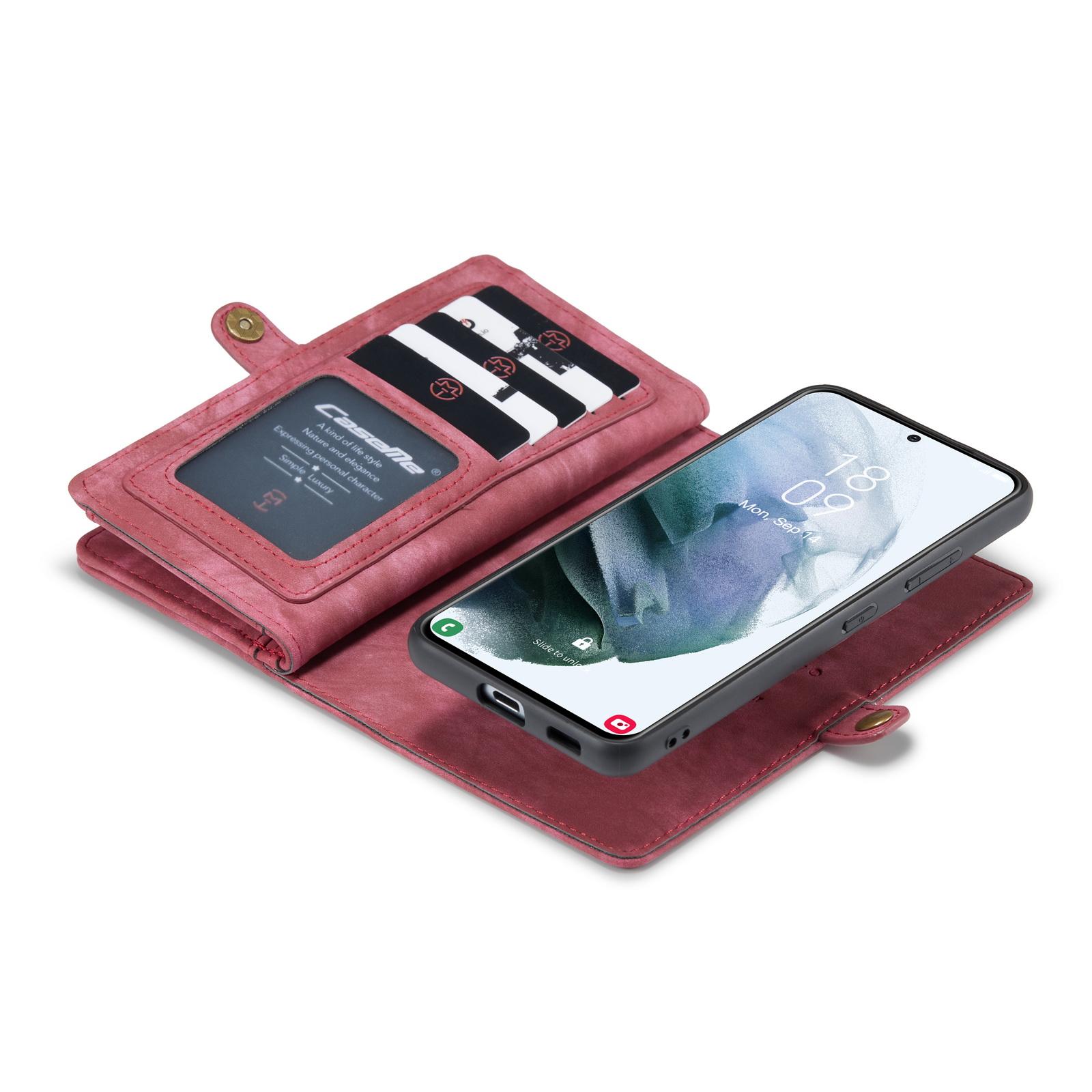 Multi-slot Mobiltaske Galaxy S21 Ultra rød