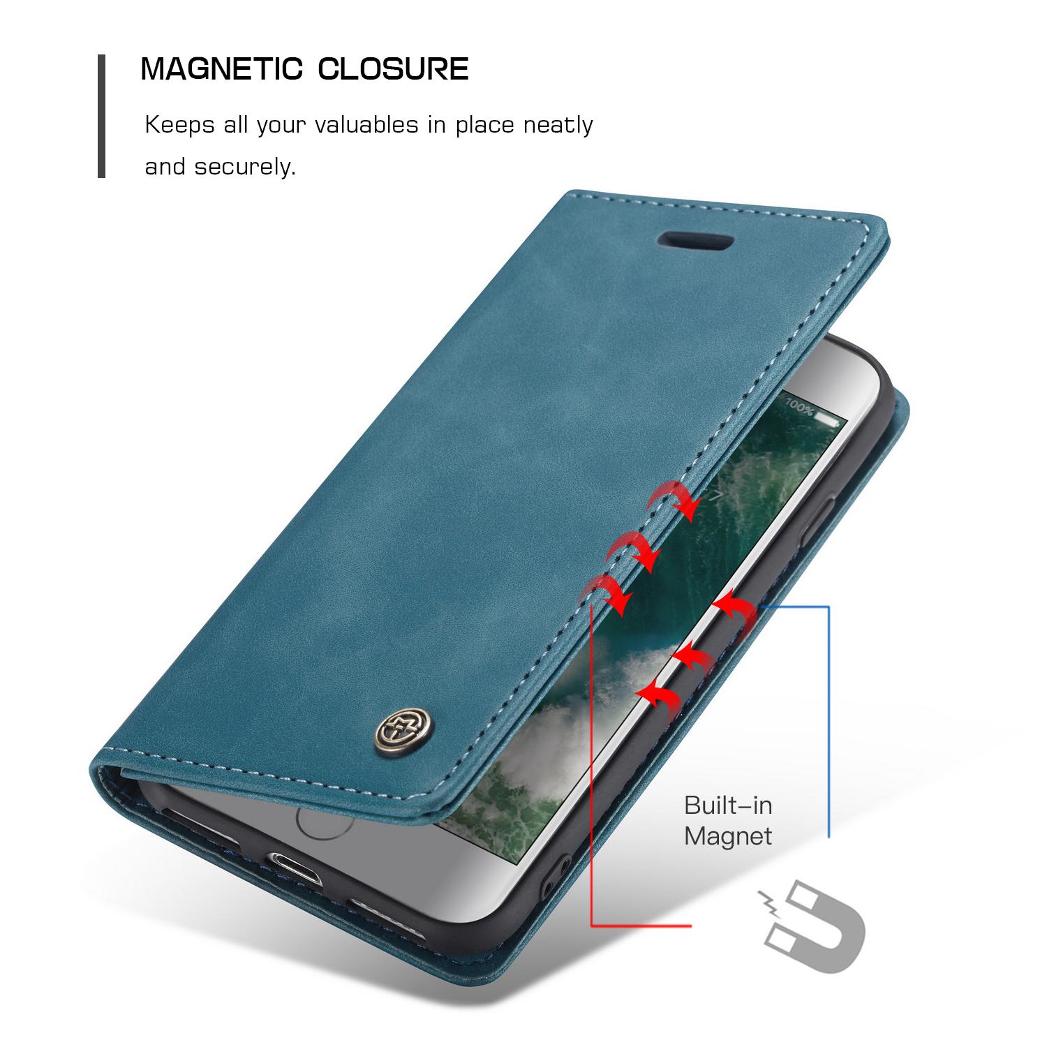 Slim Pung Etui iPhone SE (2020) blå