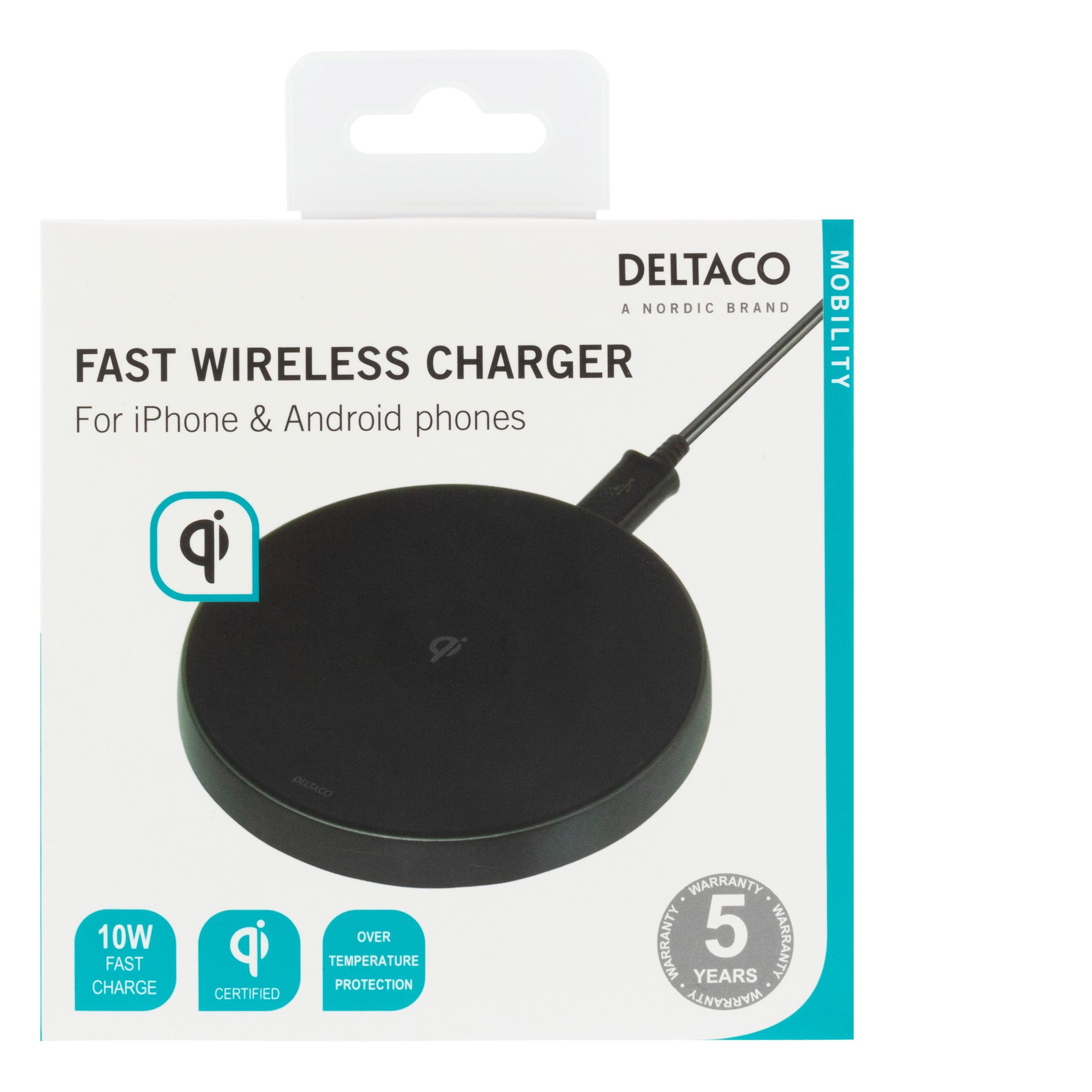 10W Wireless Qi Charging Pad Black