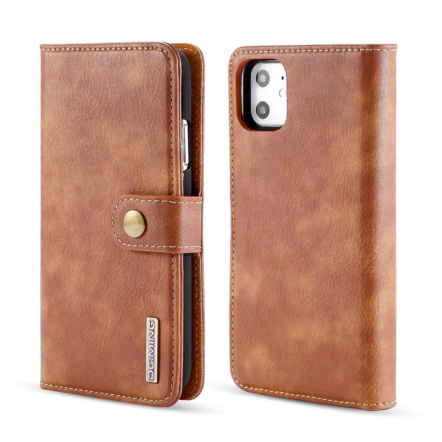 Magnet Wallet iPhone 11 Cognac