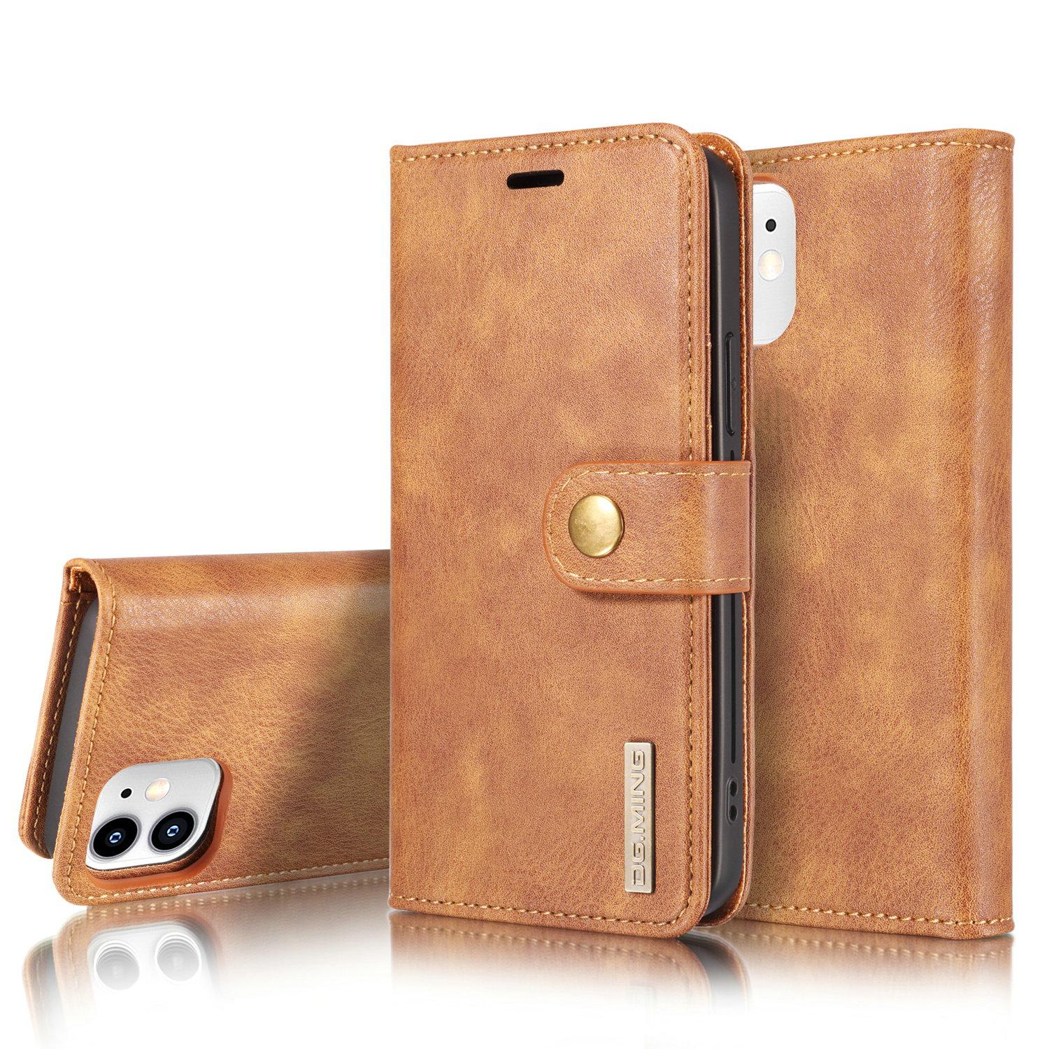 Magnet Wallet iPhone 12 Mini Cognac