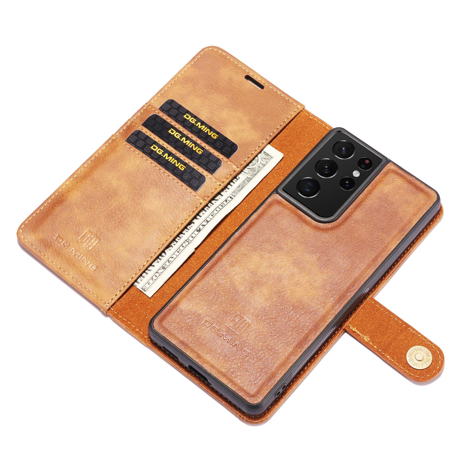 Magnet Wallet Samsung Galaxy S21 Ultra Cognac