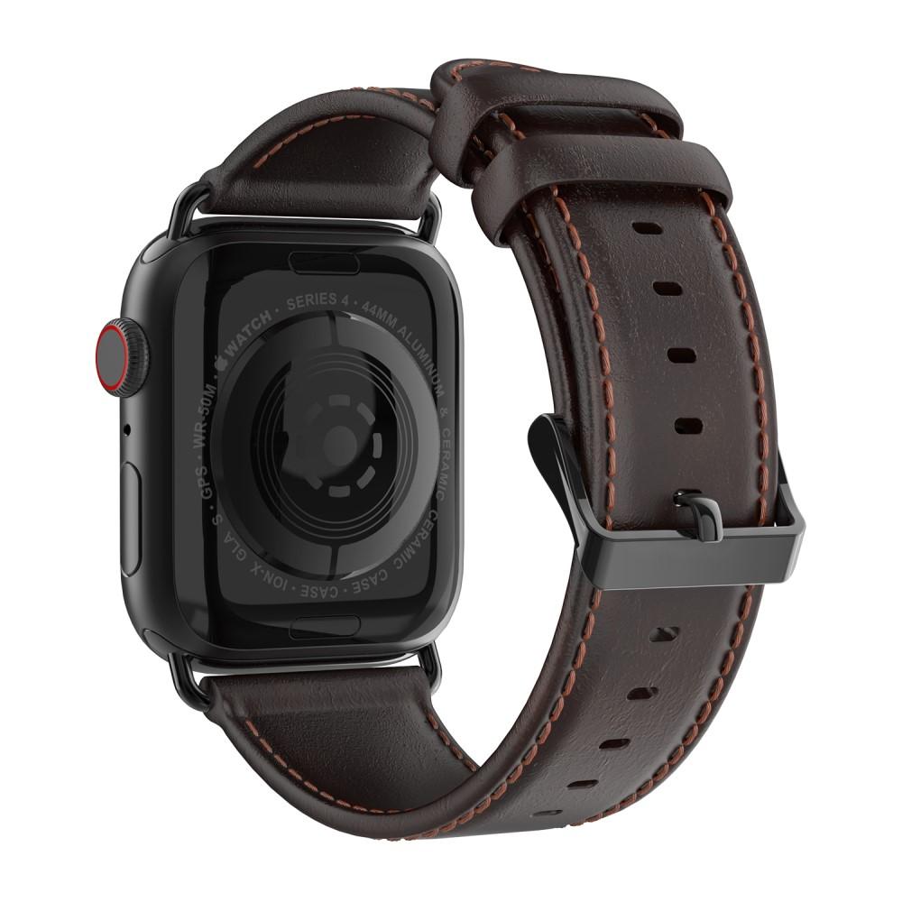 Leather Watch Band Apple Watch SE 40mm Brown