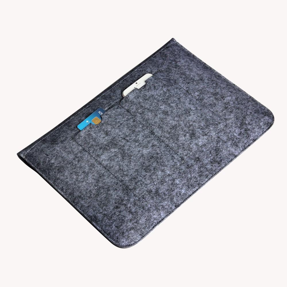 Laptopfoderal i filtstof 15,4" mørkegrå