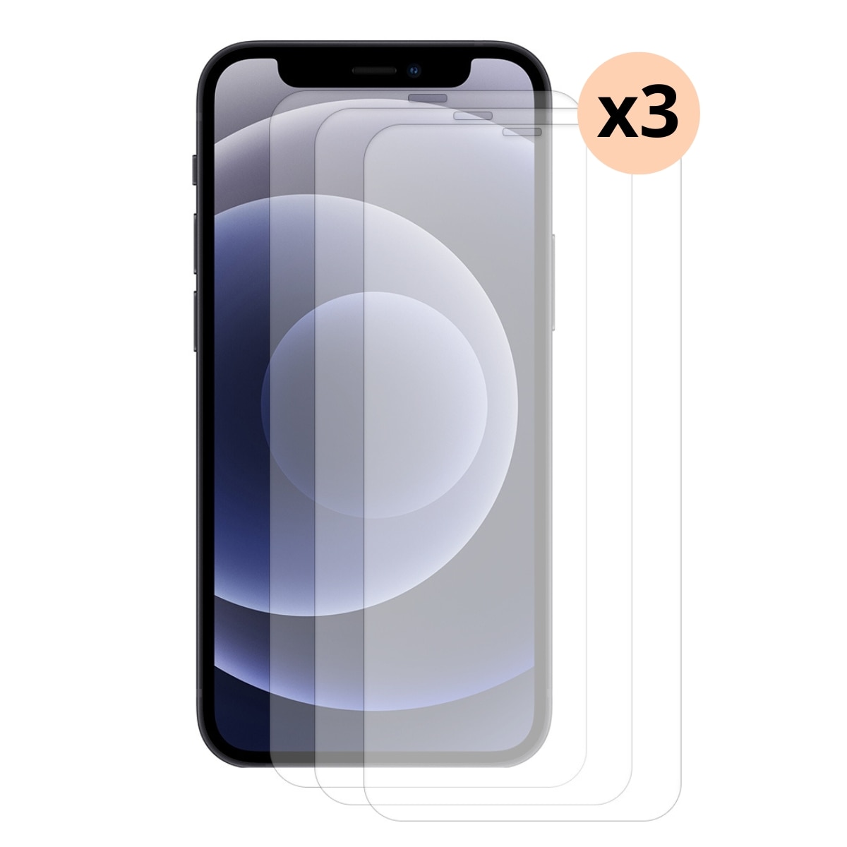 Sæt iPhone 13 Pro Max, 3-pack Hærdet Glas 0.3mm Skærmbeskytter