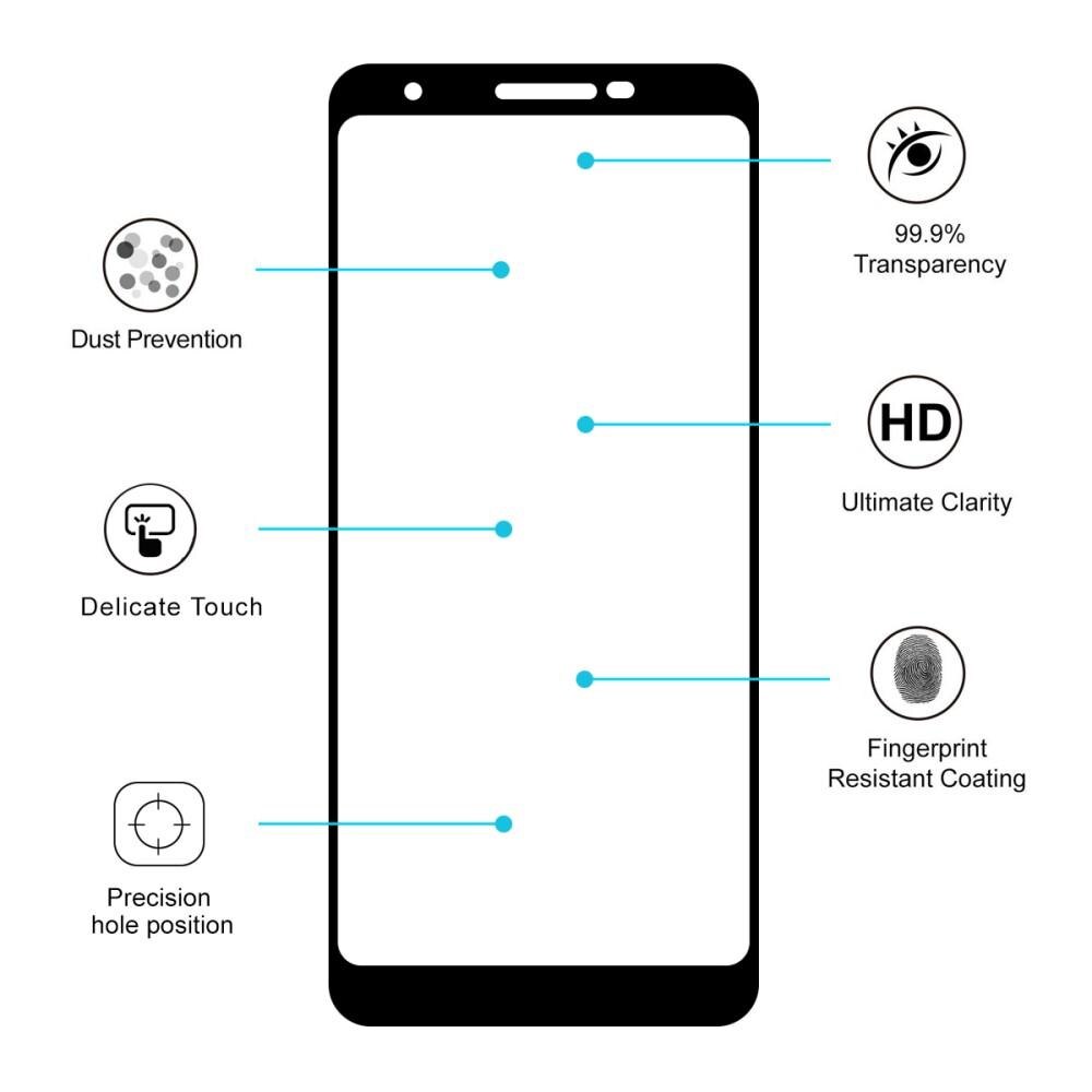 Full Glue Tempered Glass Google Pixel 3a Black