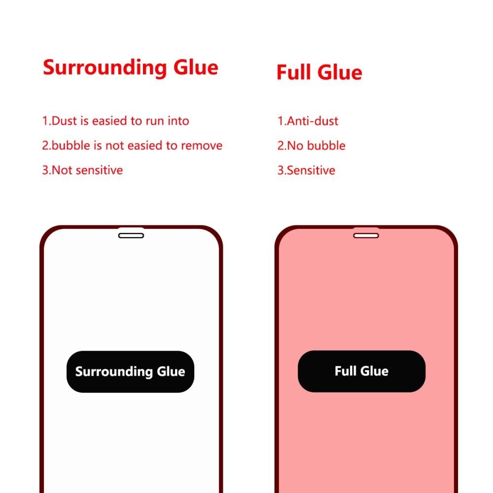 Full Glue Tempered Glass iPhone XS Max Black