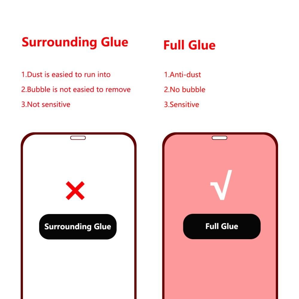 Full Glue Tempered Glass iPhone 12/12 Pro Black