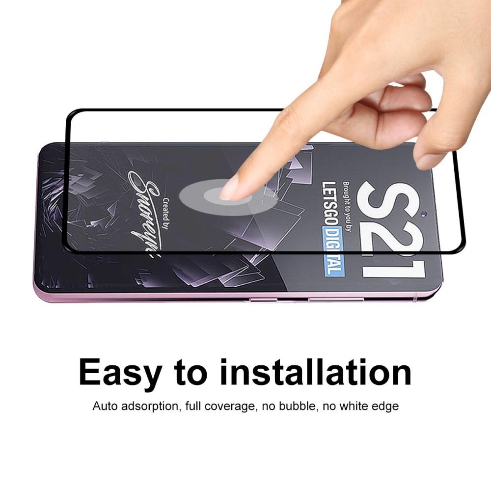 Full Glue Tempered Glass Samsung Galaxy S21 Black