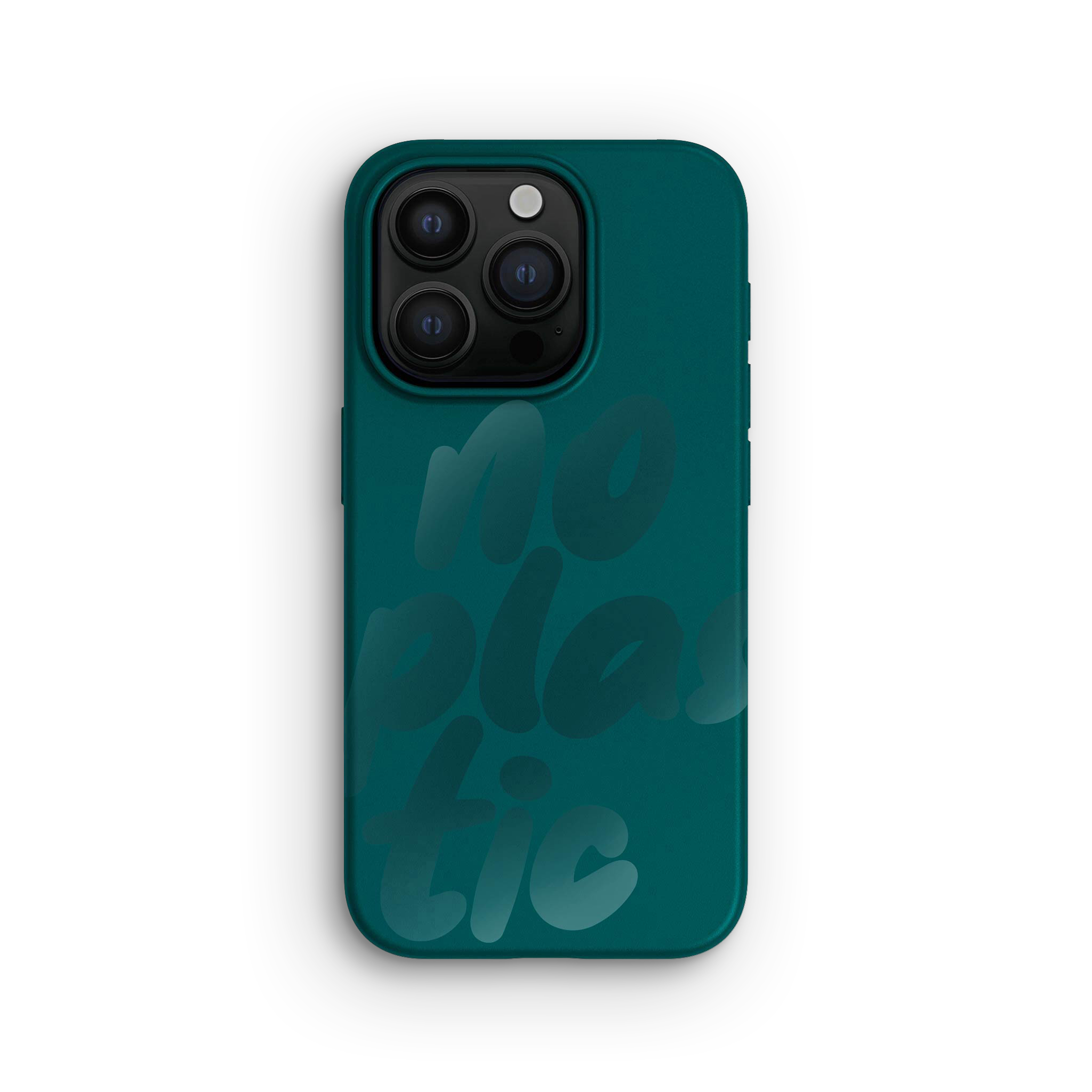 Cover iPhone 15 Pro, No Plastic Tropical Green