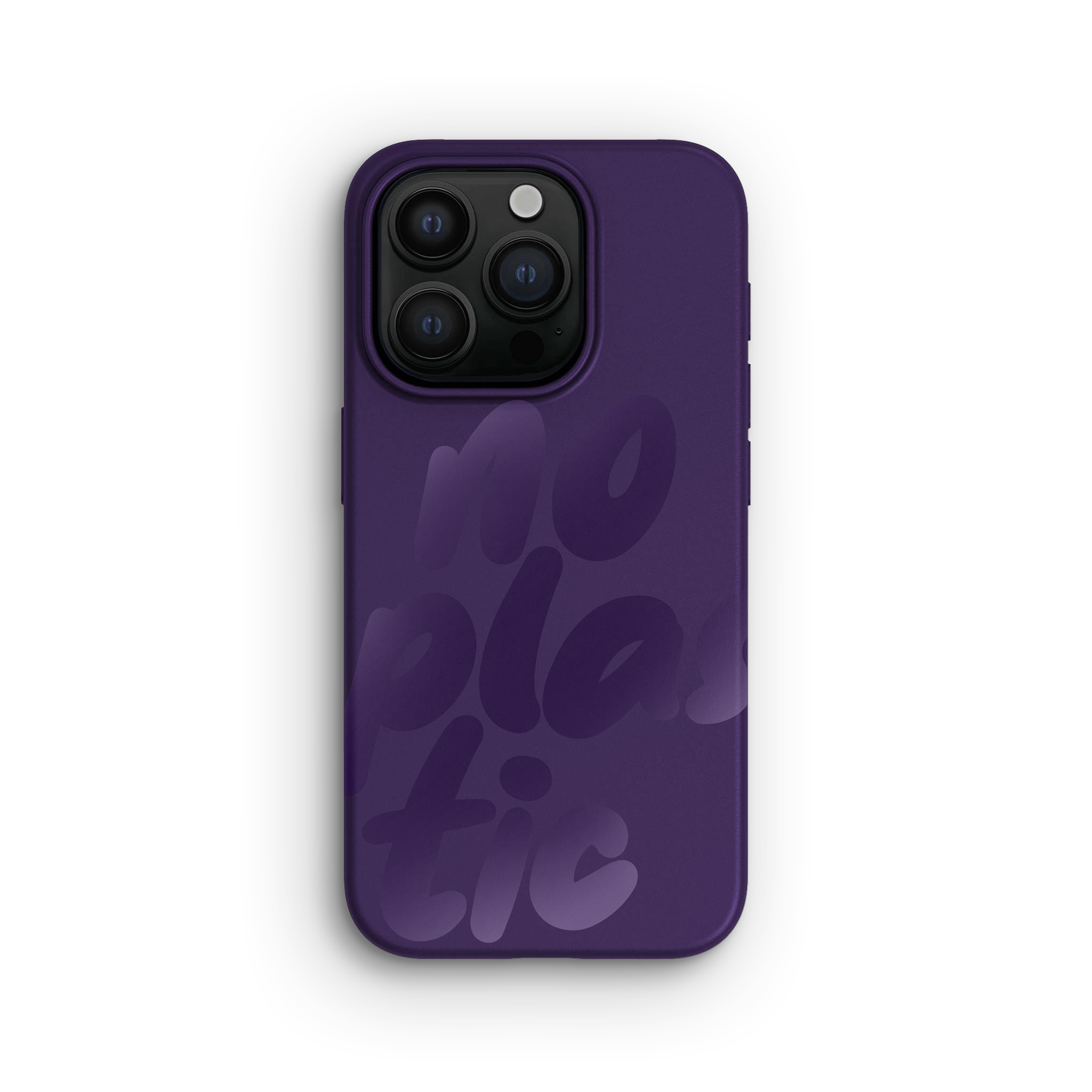 Cover iPhone 15 Pro, No Plastic Blackberry Purple