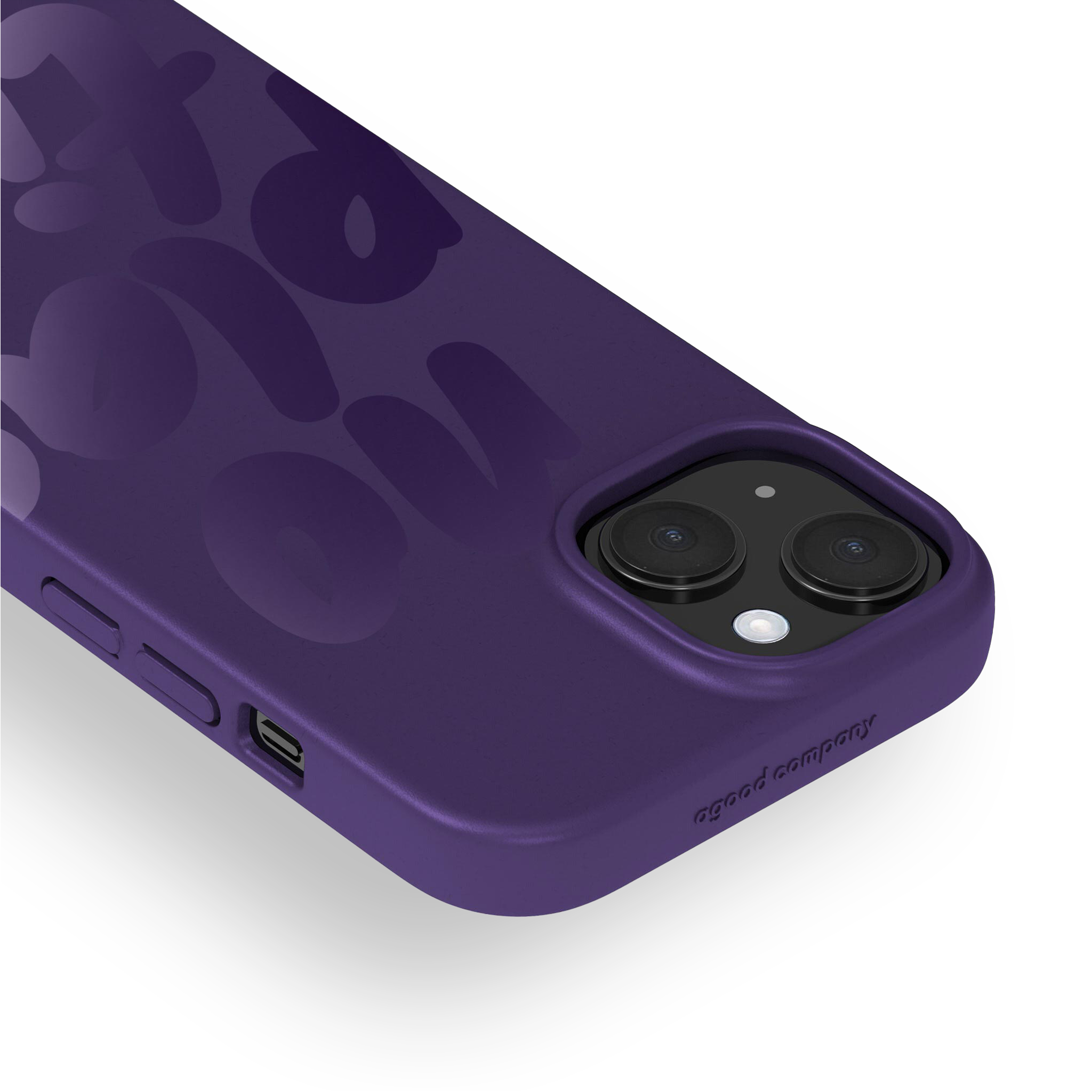 Cover iPhone 15, No Plastic Blackberry Purple
