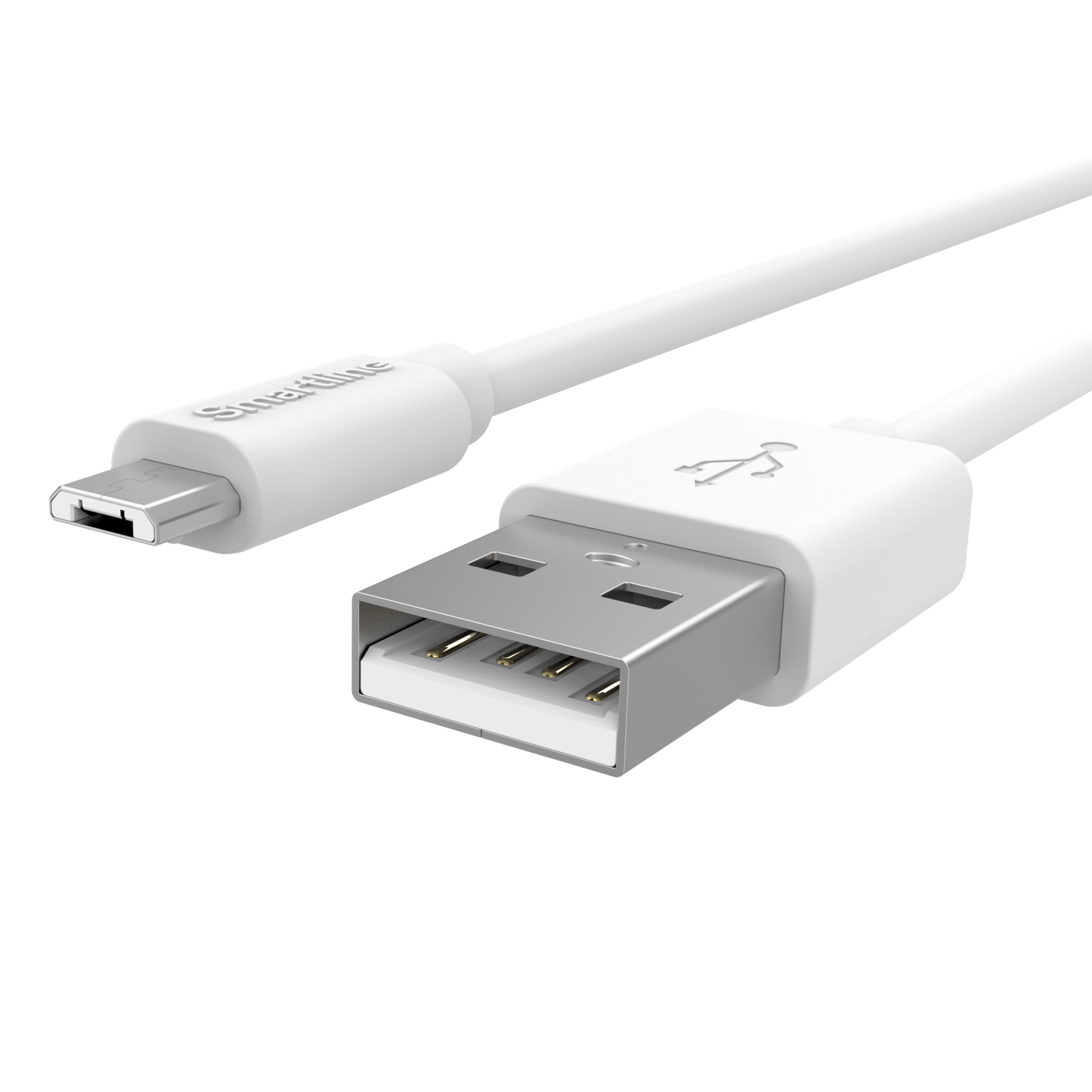 USB Cable MicroUSB 1m hvid